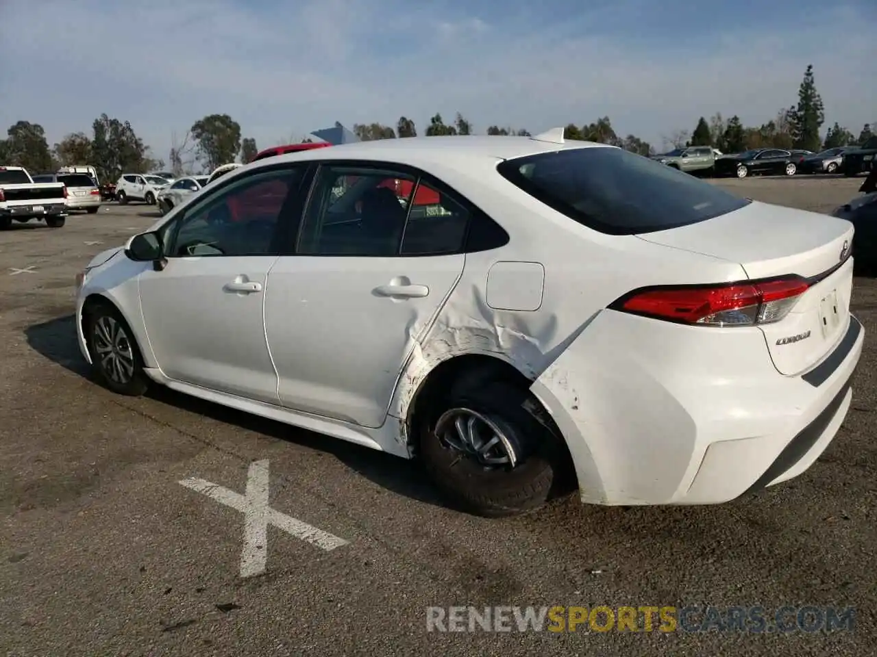 2 Photograph of a damaged car JTDEAMDE5N3014076 TOYOTA COROLLA 2022