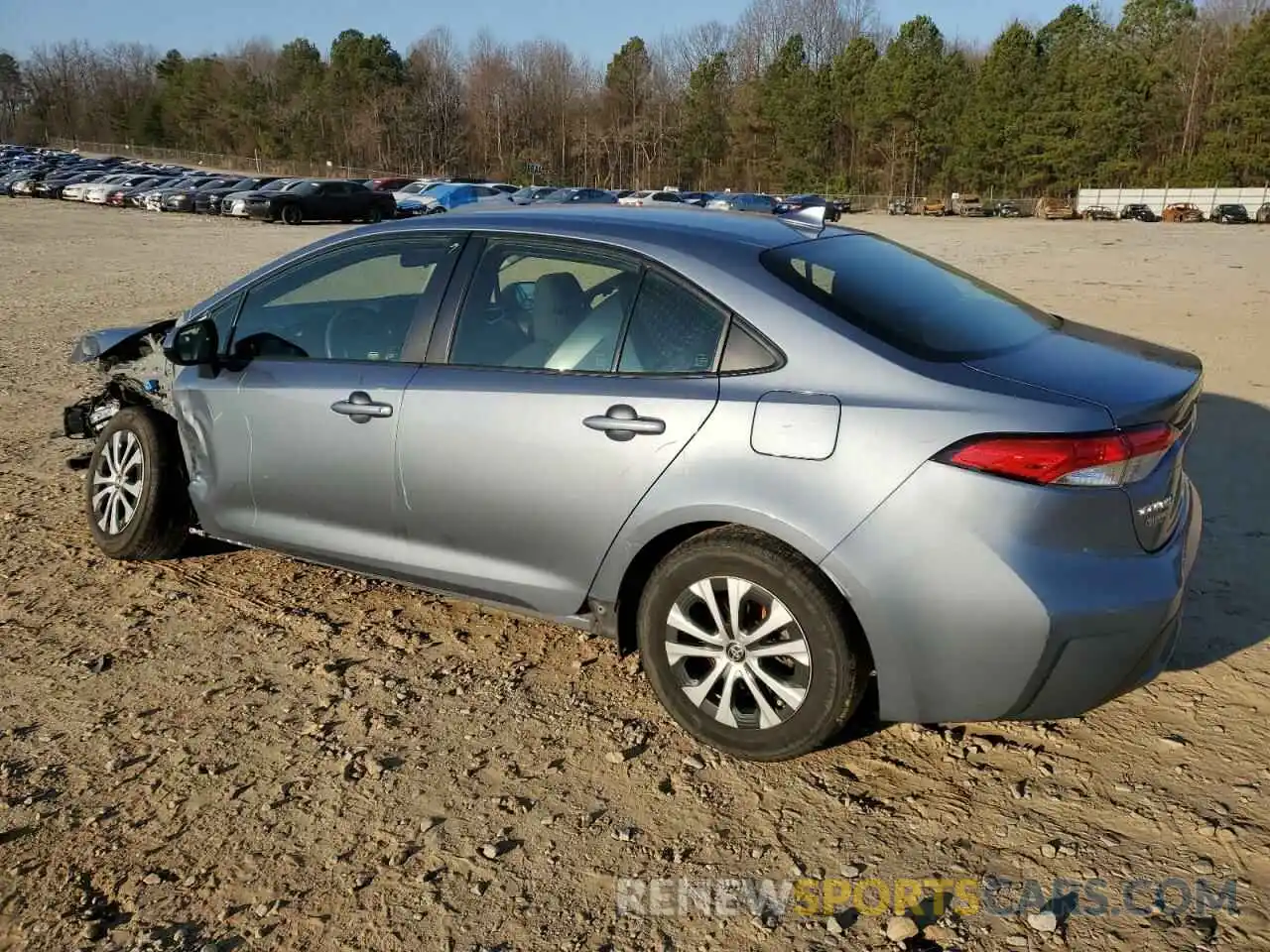 2 Photograph of a damaged car JTDEAMDE5NJ036347 TOYOTA COROLLA 2022