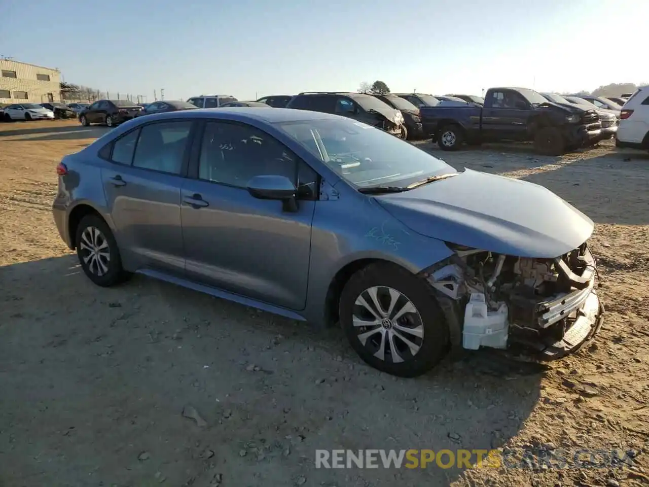 4 Photograph of a damaged car JTDEAMDE5NJ036347 TOYOTA COROLLA 2022