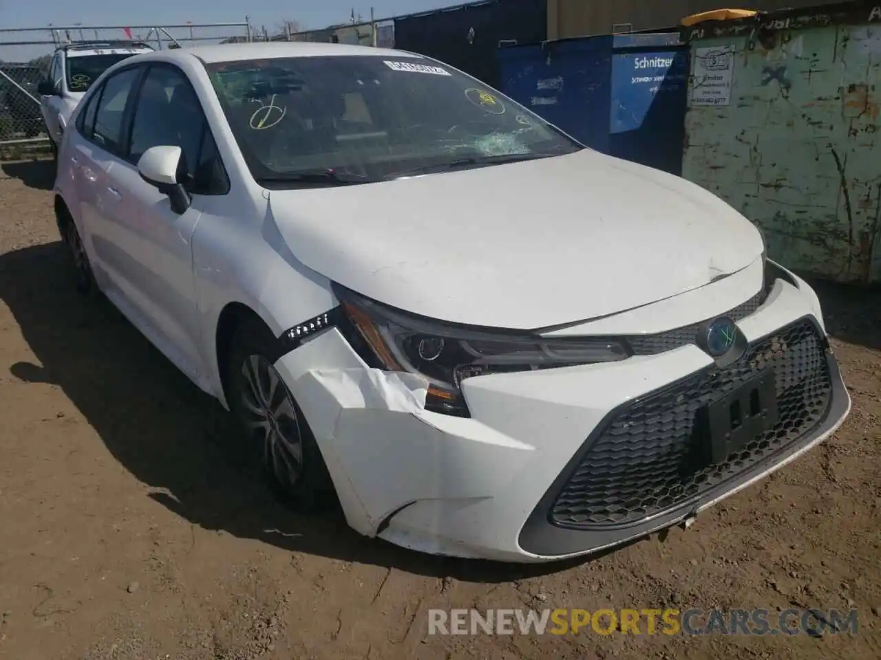 1 Photograph of a damaged car JTDEAMDE5NJ040110 TOYOTA COROLLA 2022