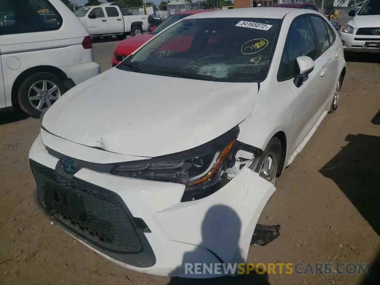 2 Photograph of a damaged car JTDEAMDE5NJ040110 TOYOTA COROLLA 2022