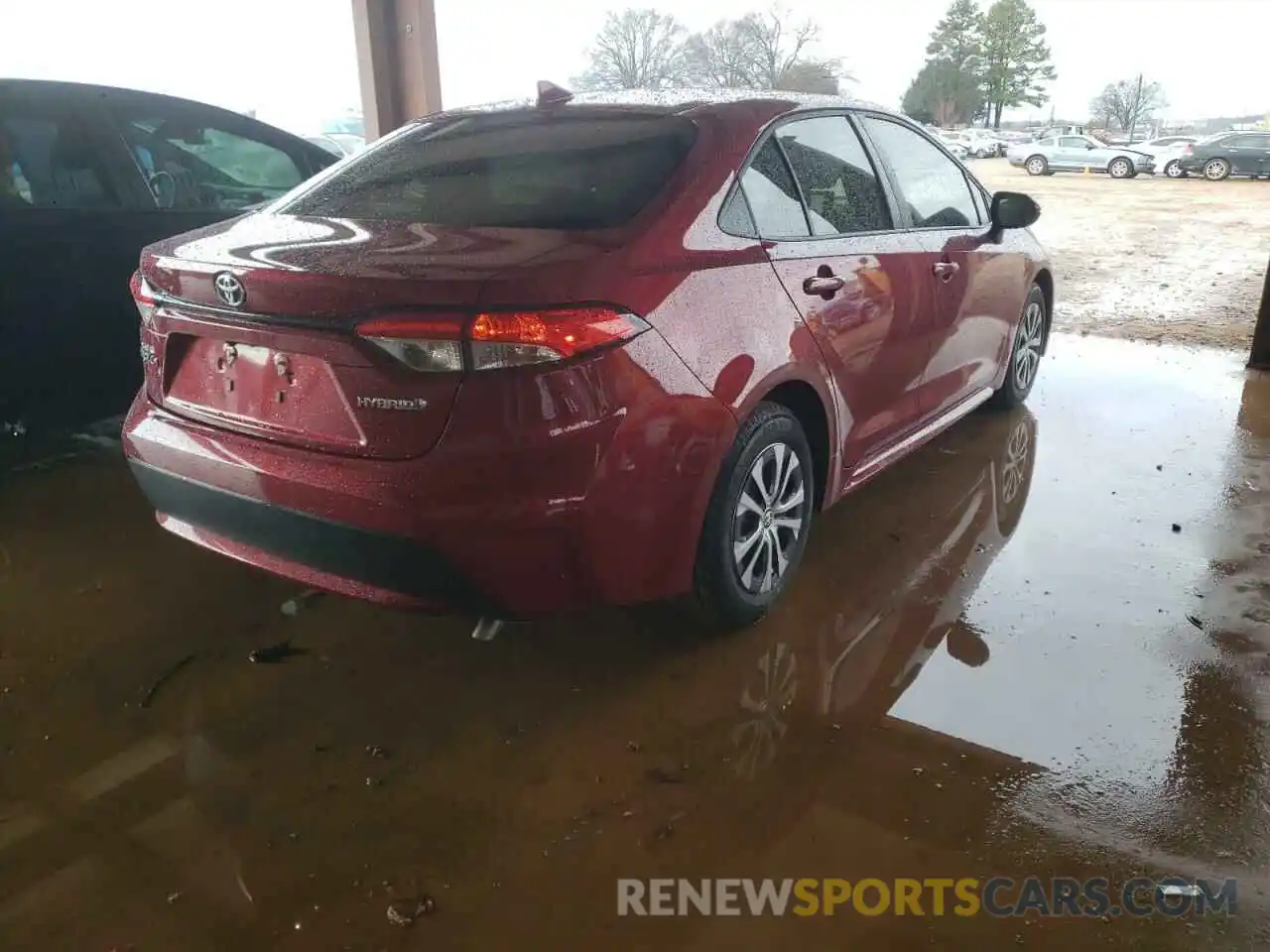 4 Photograph of a damaged car JTDEAMDE5NJ042147 TOYOTA COROLLA 2022