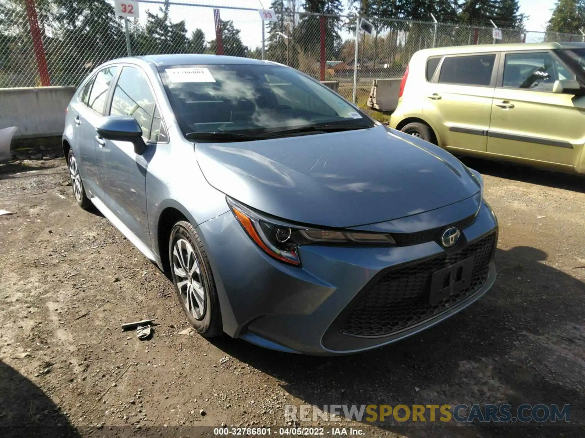 1 Photograph of a damaged car JTDEAMDE5NJ042214 TOYOTA COROLLA 2022