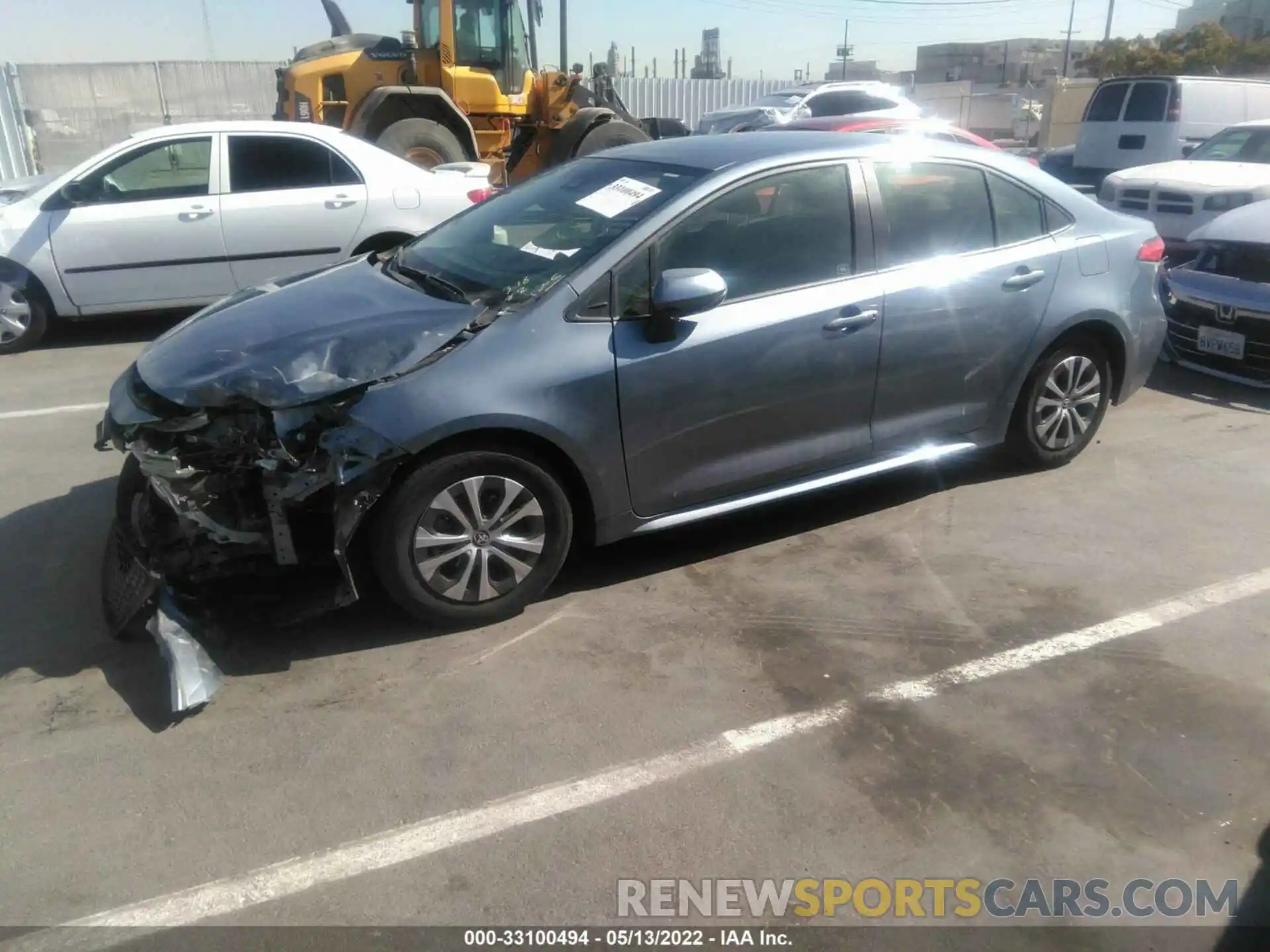 2 Photograph of a damaged car JTDEAMDE5NJ042438 TOYOTA COROLLA 2022