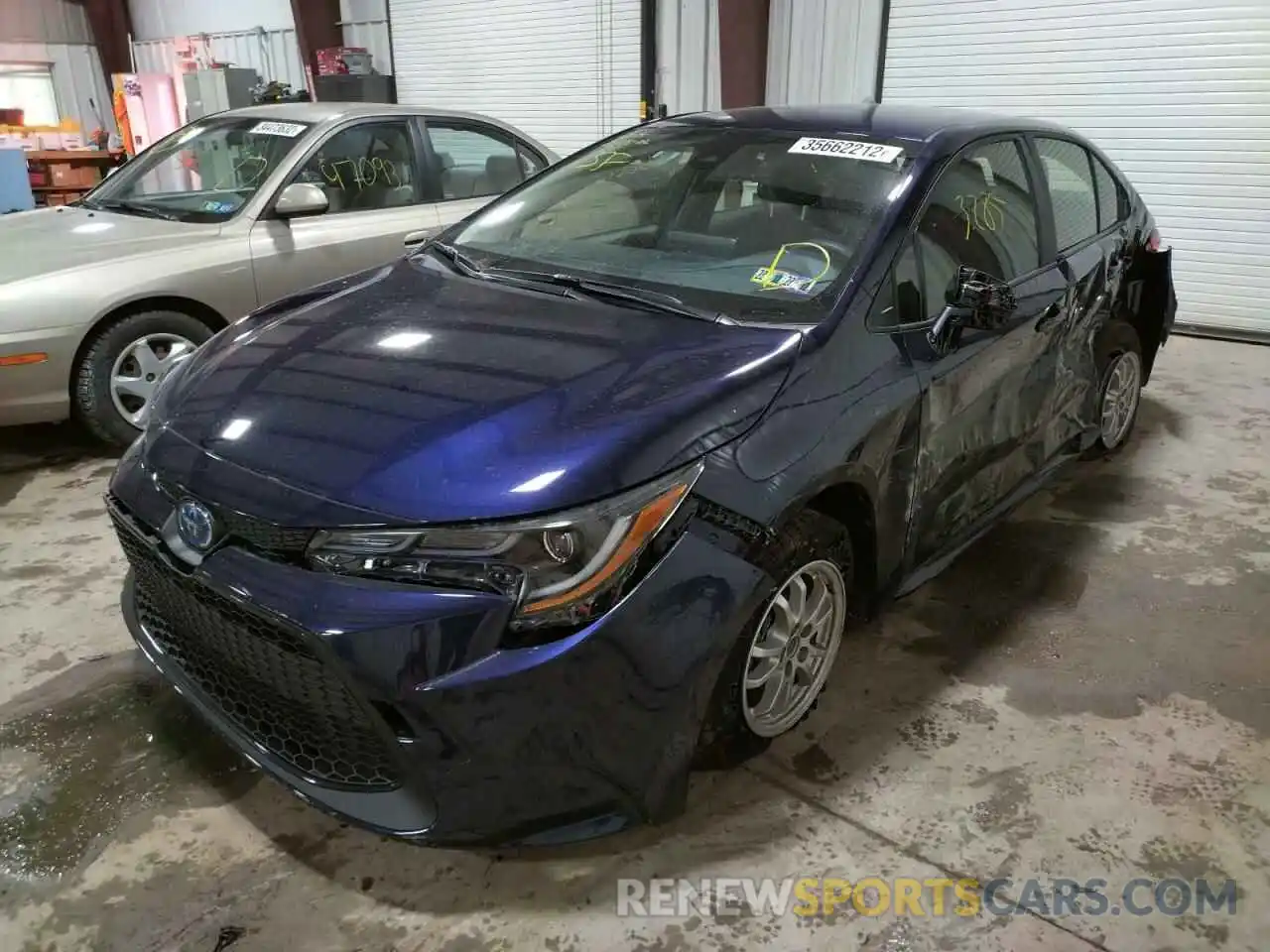 2 Photograph of a damaged car JTDEAMDE5NJ044450 TOYOTA COROLLA 2022