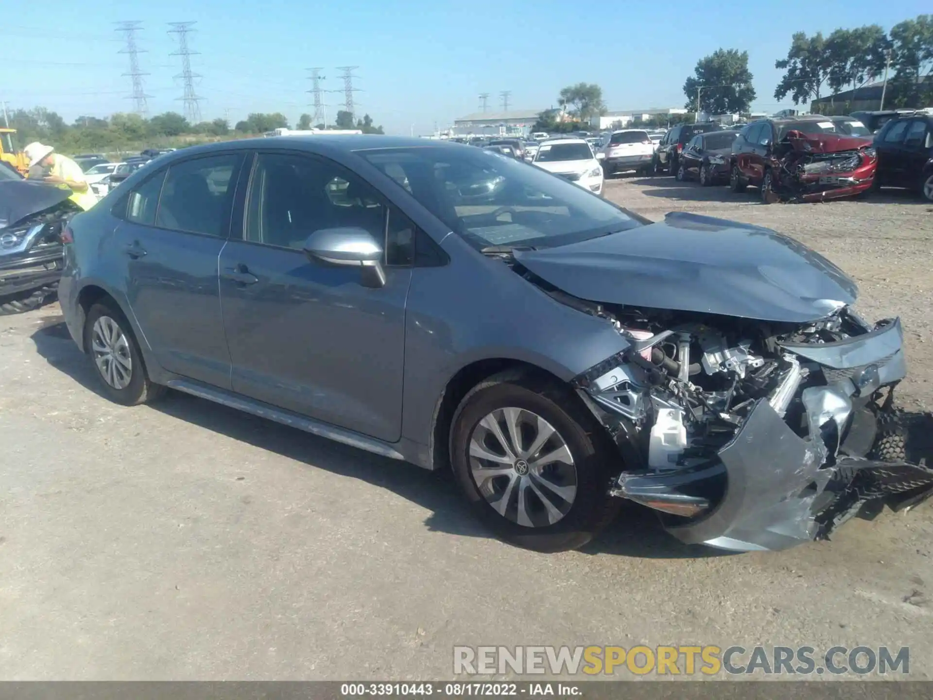 1 Photograph of a damaged car JTDEAMDE5NJ044660 TOYOTA COROLLA 2022