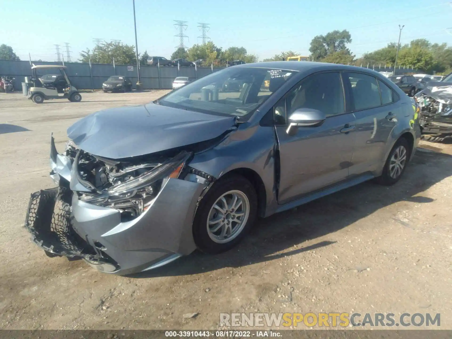 2 Photograph of a damaged car JTDEAMDE5NJ044660 TOYOTA COROLLA 2022