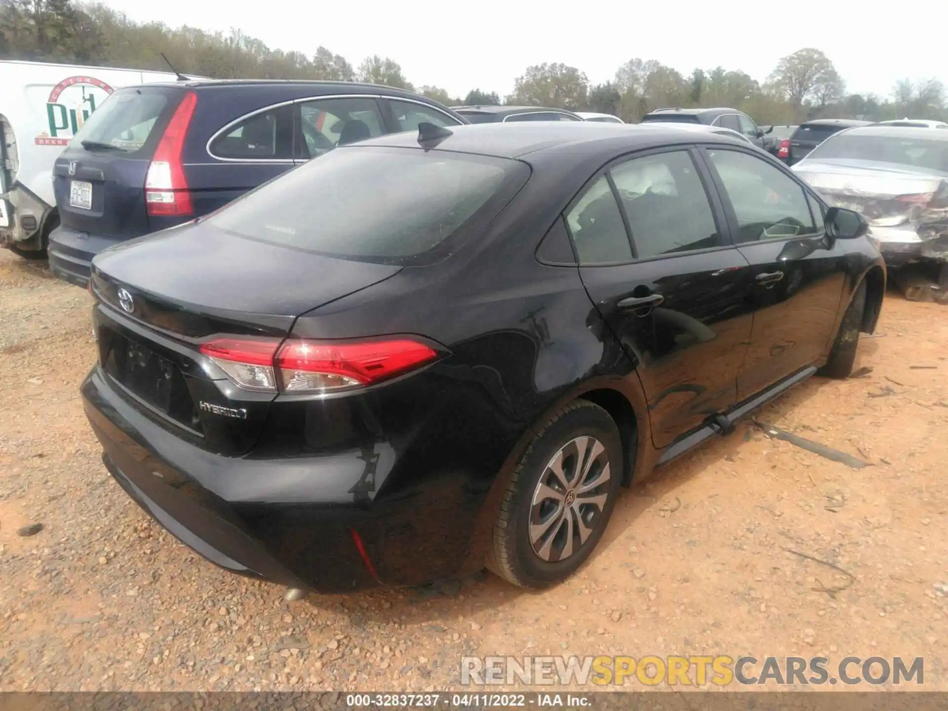 4 Photograph of a damaged car JTDEAMDE5NJ045419 TOYOTA COROLLA 2022