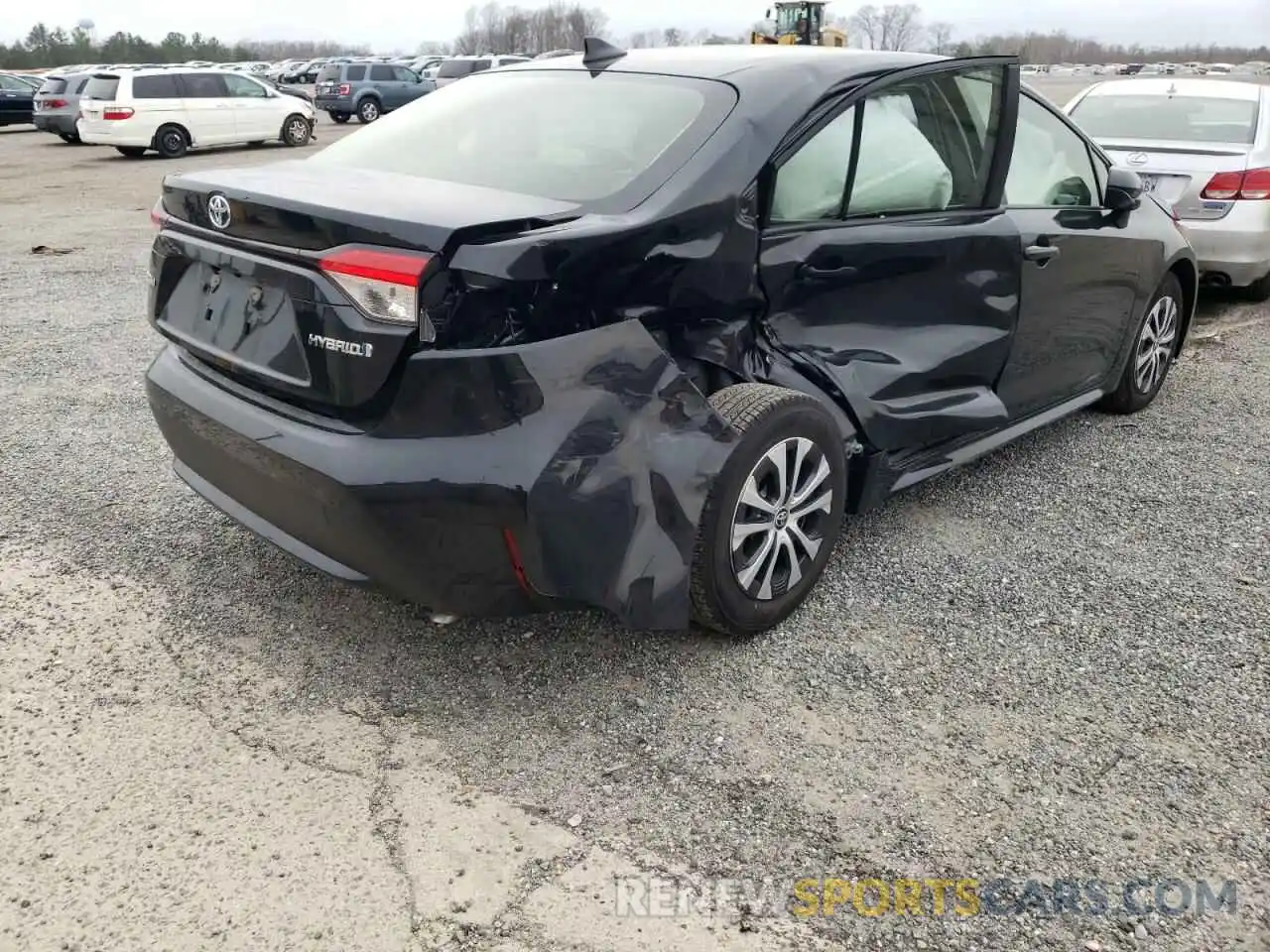 4 Photograph of a damaged car JTDEAMDE5NJ047719 TOYOTA COROLLA 2022