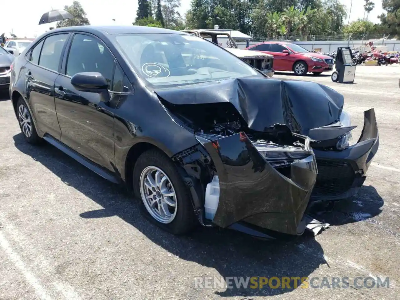 1 Photograph of a damaged car JTDEAMDE5NJ048322 TOYOTA COROLLA 2022