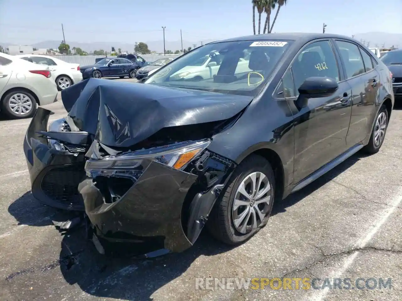 2 Photograph of a damaged car JTDEAMDE5NJ048322 TOYOTA COROLLA 2022