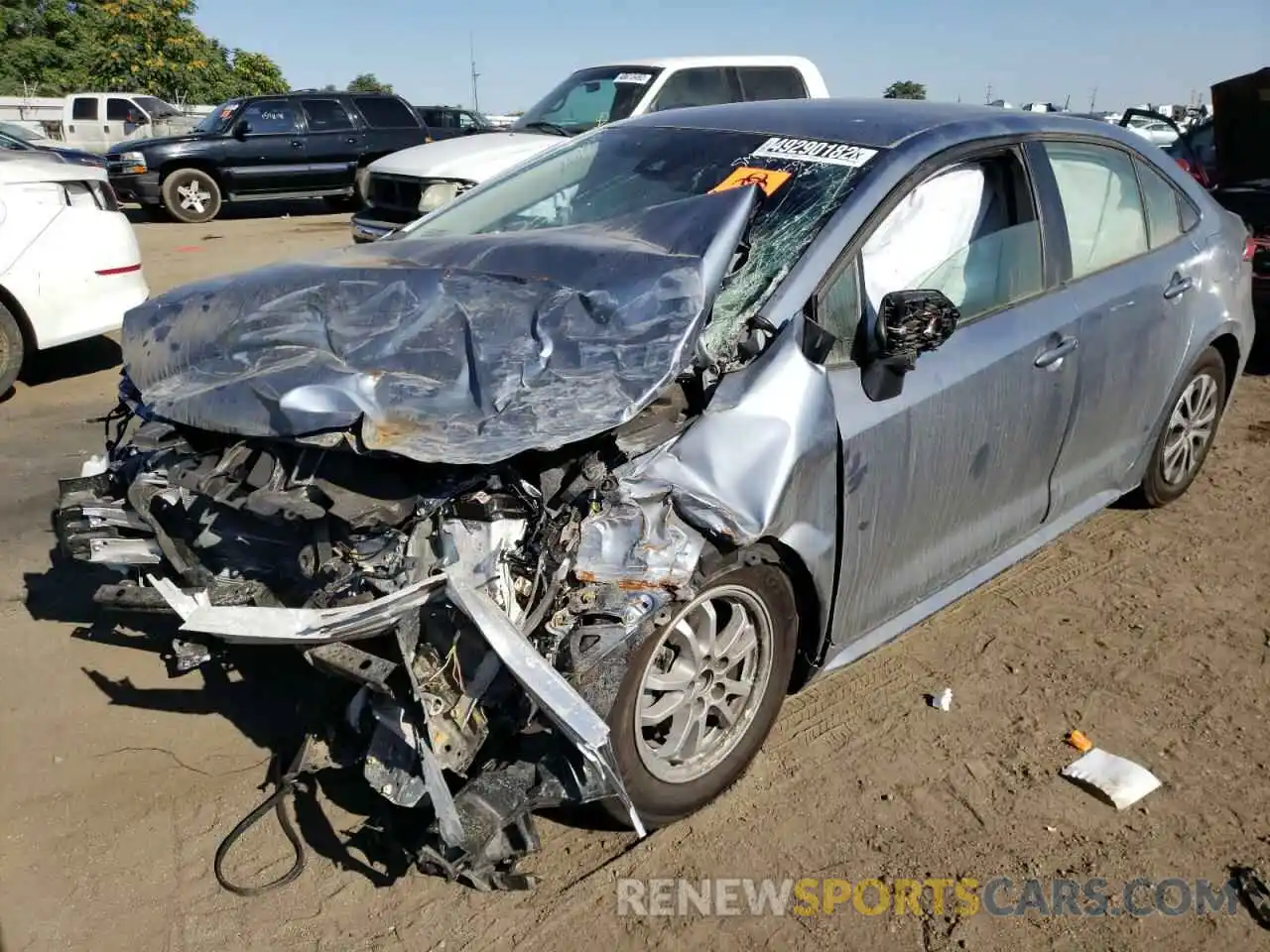 2 Photograph of a damaged car JTDEAMDE5NJ051530 TOYOTA COROLLA 2022