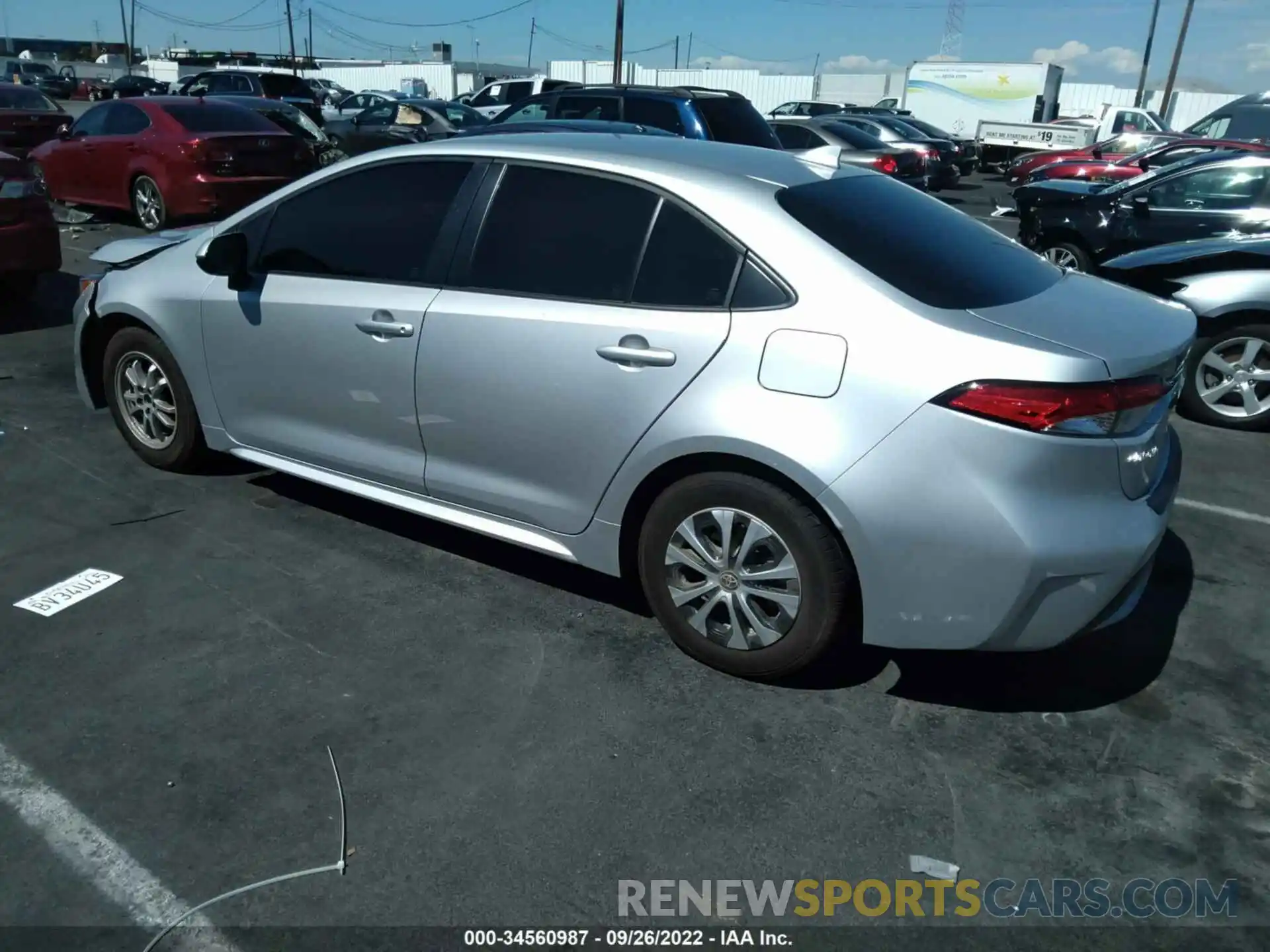 3 Photograph of a damaged car JTDEAMDE5NJ053844 TOYOTA COROLLA 2022