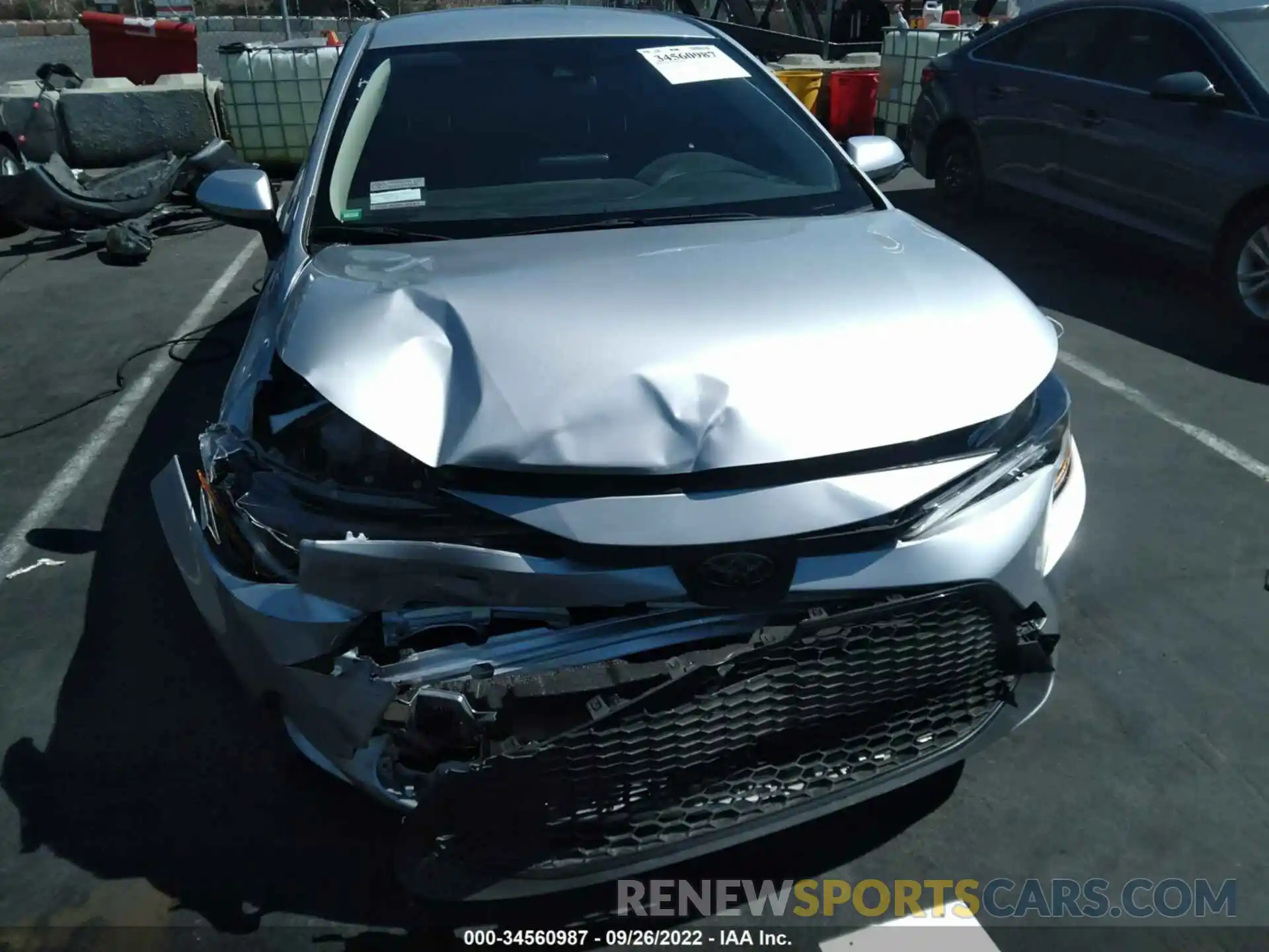 6 Photograph of a damaged car JTDEAMDE5NJ053844 TOYOTA COROLLA 2022