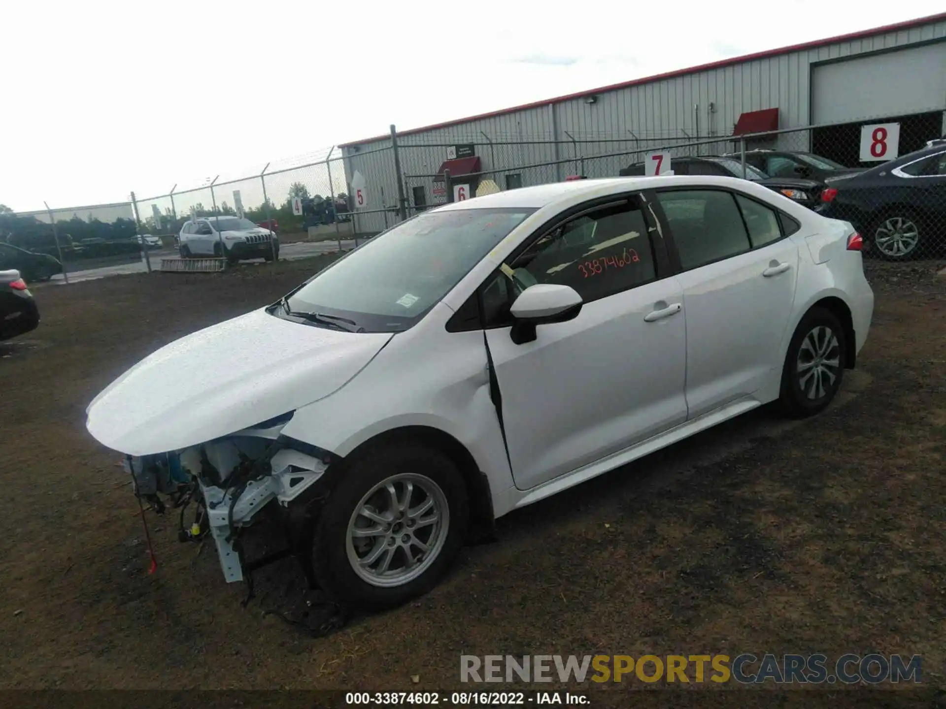 2 Photograph of a damaged car JTDEAMDE5NJ054606 TOYOTA COROLLA 2022