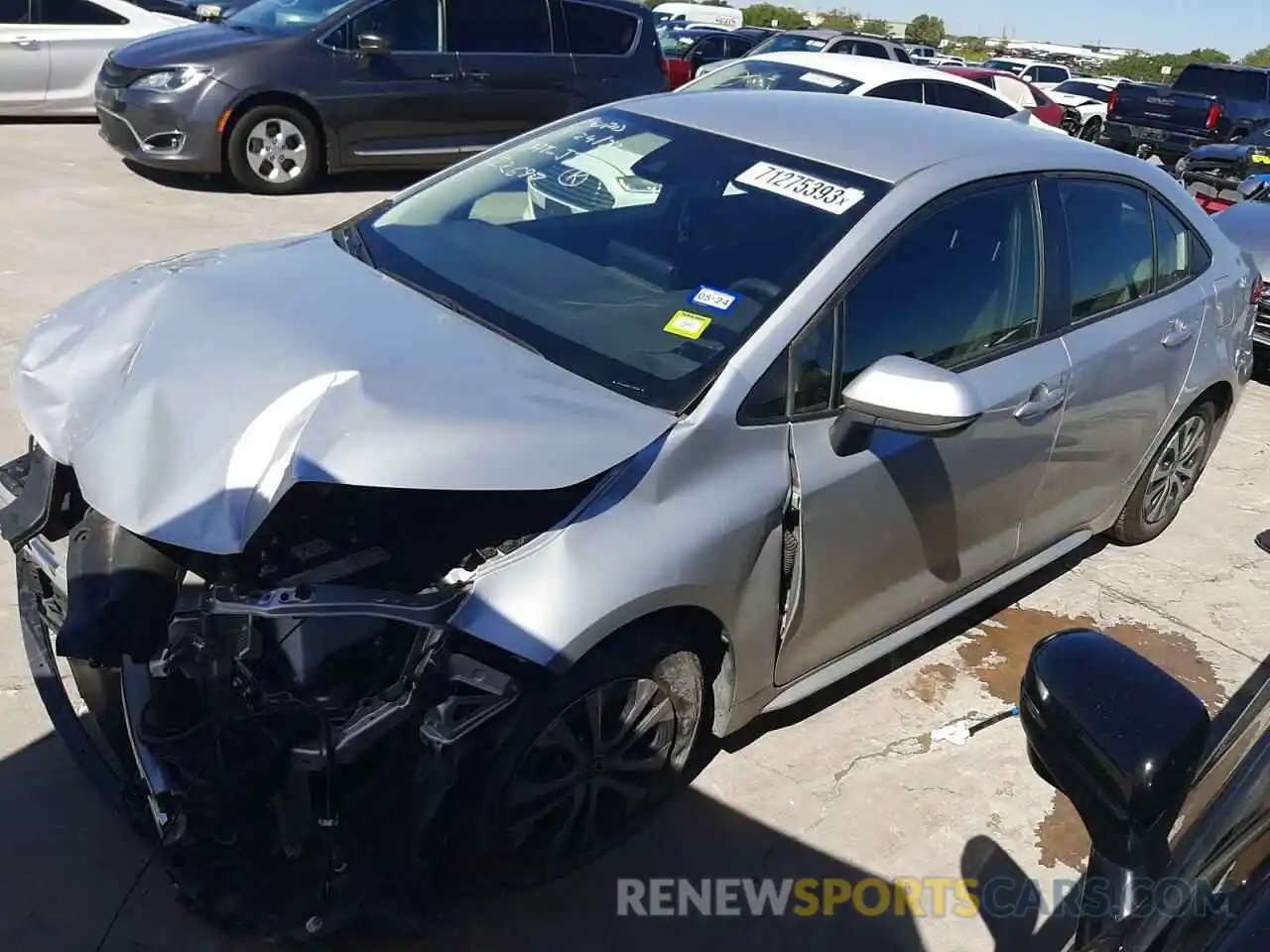 1 Photograph of a damaged car JTDEAMDE5NJ054881 TOYOTA COROLLA 2022