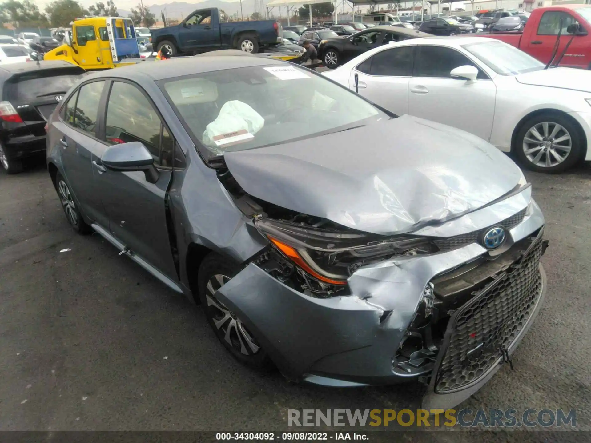 1 Photograph of a damaged car JTDEAMDE6N3001465 TOYOTA COROLLA 2022