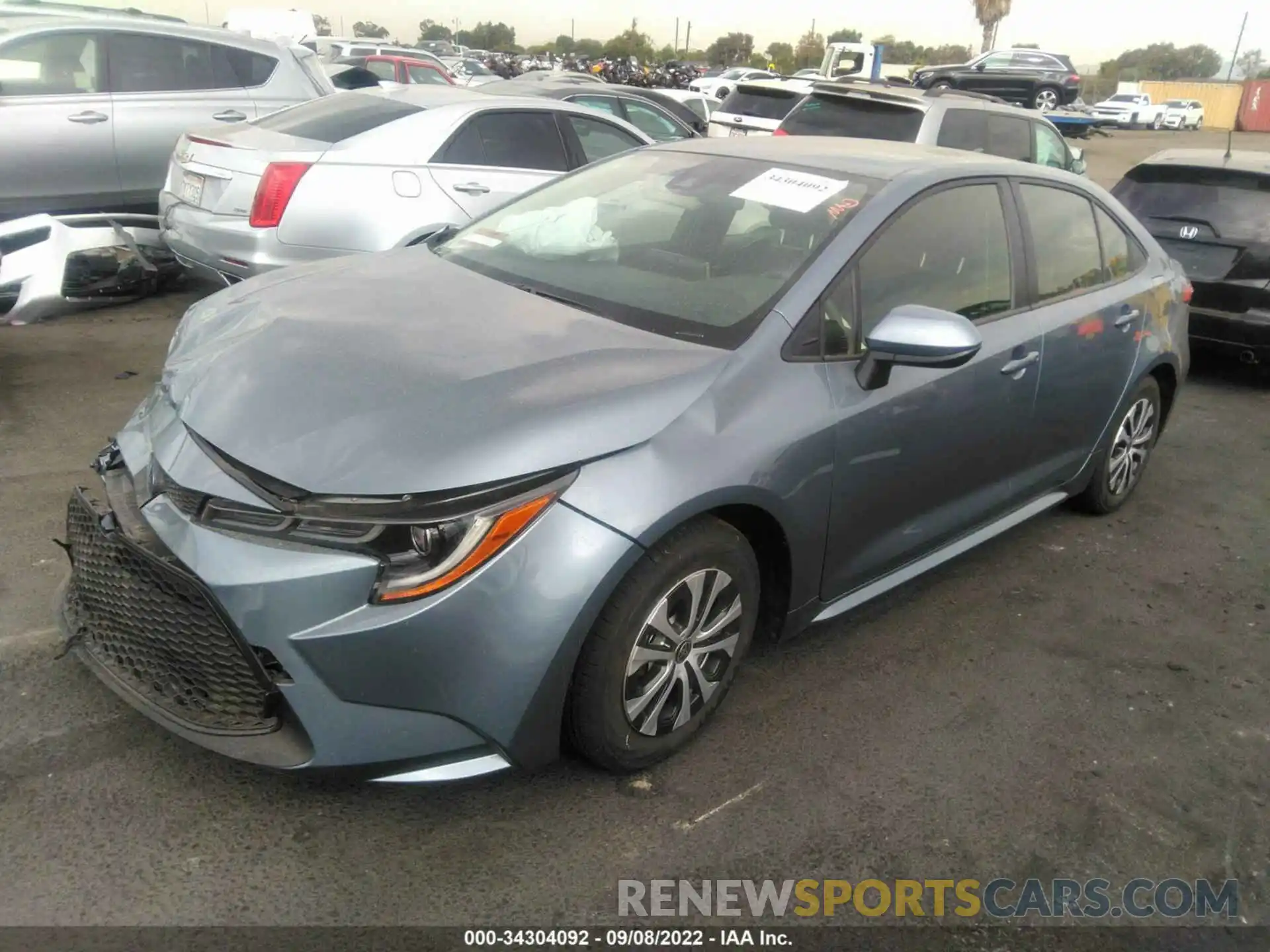 2 Photograph of a damaged car JTDEAMDE6N3001465 TOYOTA COROLLA 2022