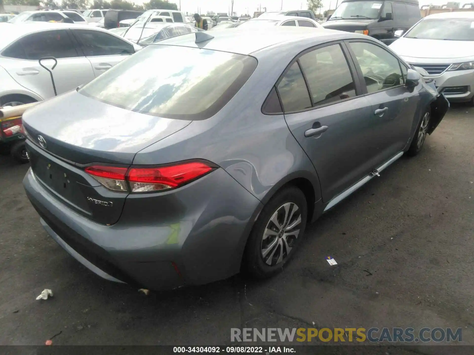 4 Photograph of a damaged car JTDEAMDE6N3001465 TOYOTA COROLLA 2022