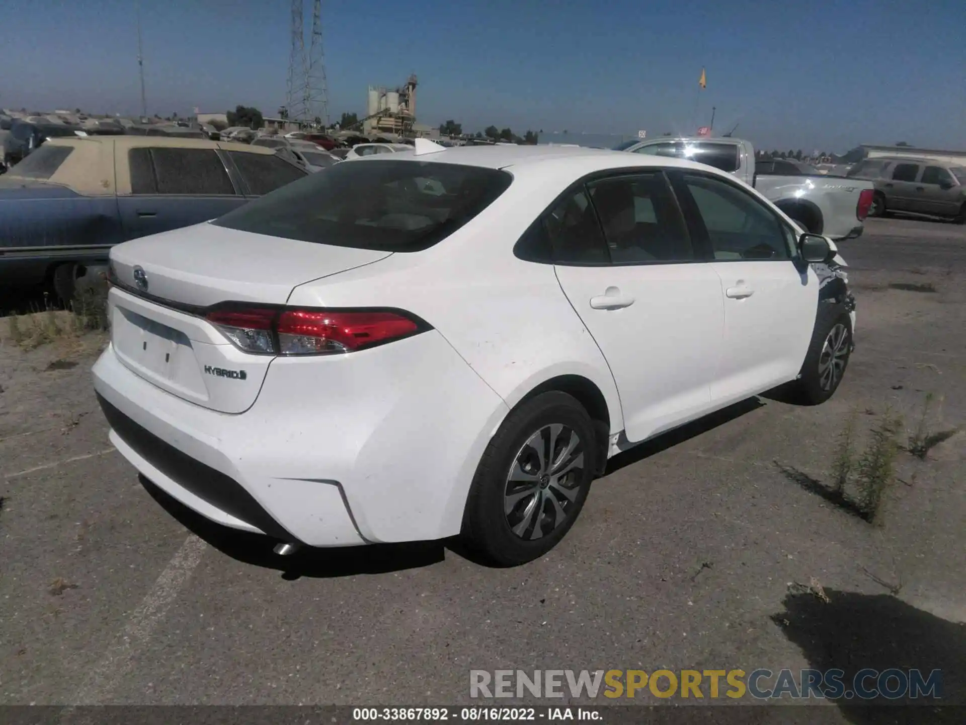 4 Photograph of a damaged car JTDEAMDE6N3002437 TOYOTA COROLLA 2022