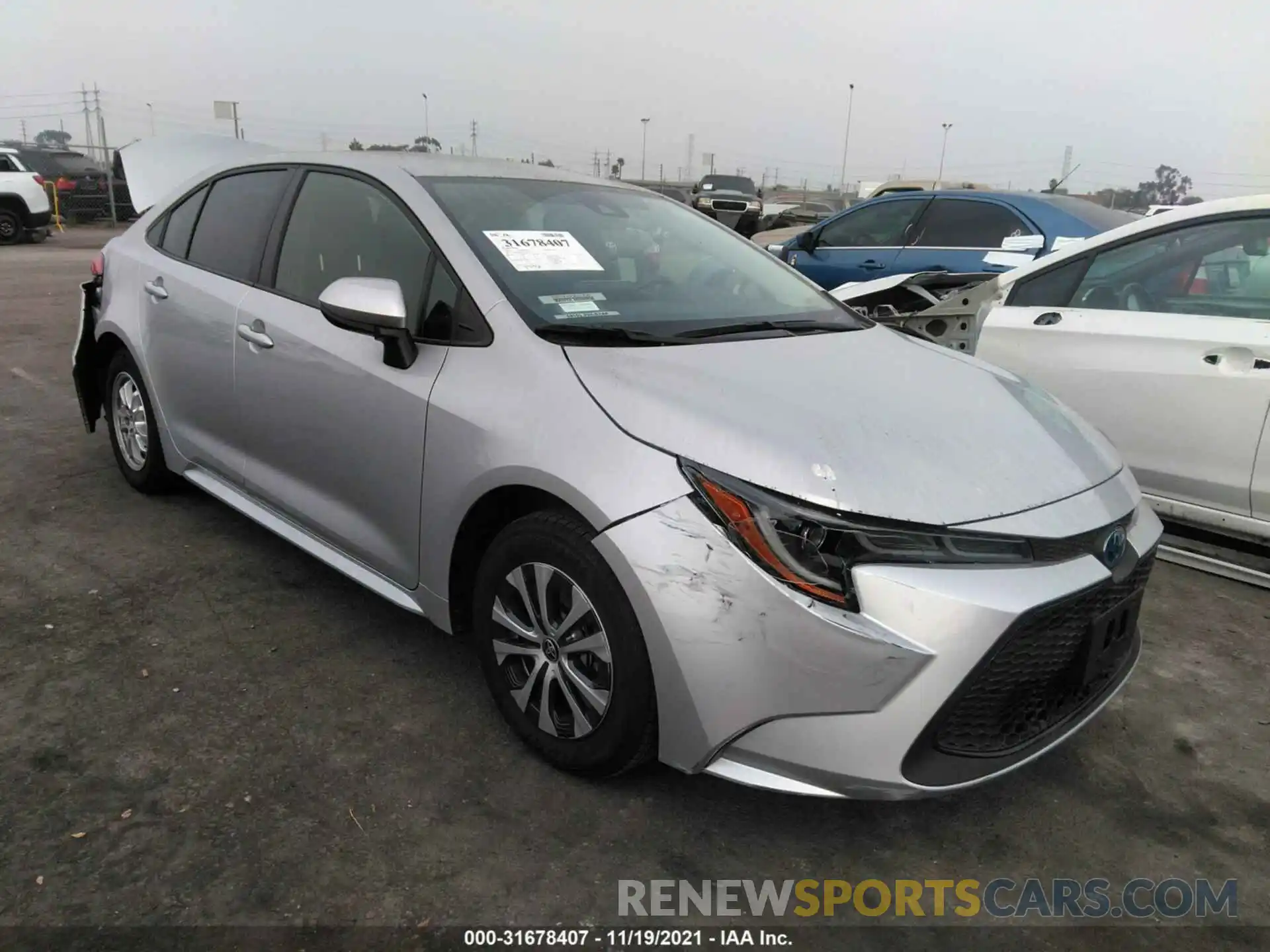 1 Photograph of a damaged car JTDEAMDE6NJ036969 TOYOTA COROLLA 2022