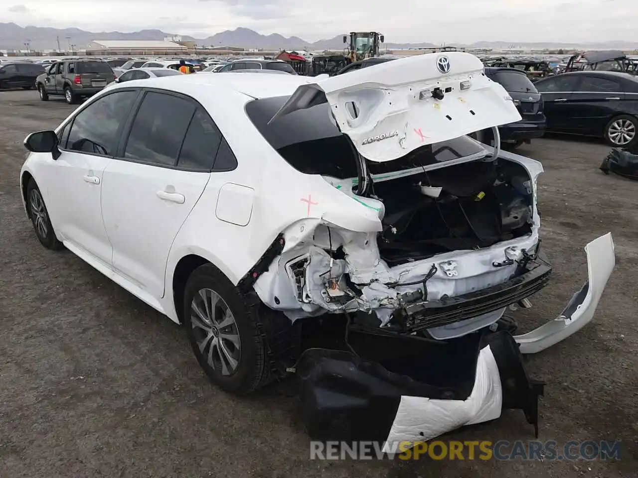 3 Photograph of a damaged car JTDEAMDE6NJ039631 TOYOTA COROLLA 2022