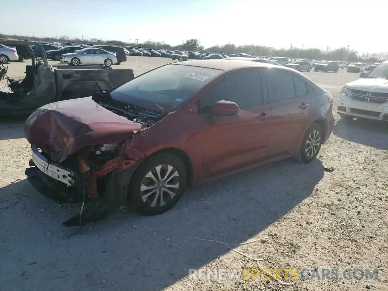 1 Photograph of a damaged car JTDEAMDE6NJ039984 TOYOTA COROLLA 2022