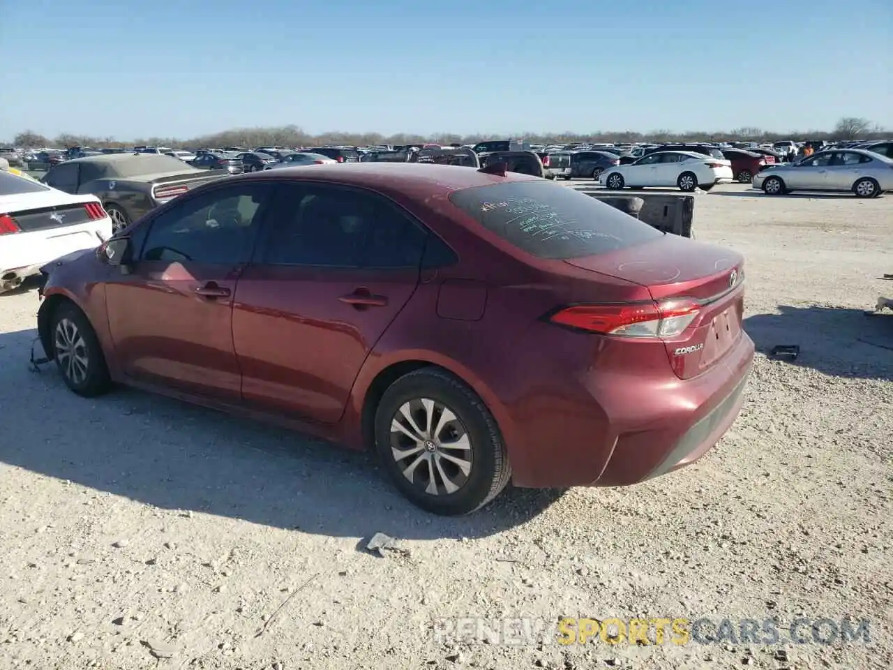 2 Photograph of a damaged car JTDEAMDE6NJ039984 TOYOTA COROLLA 2022