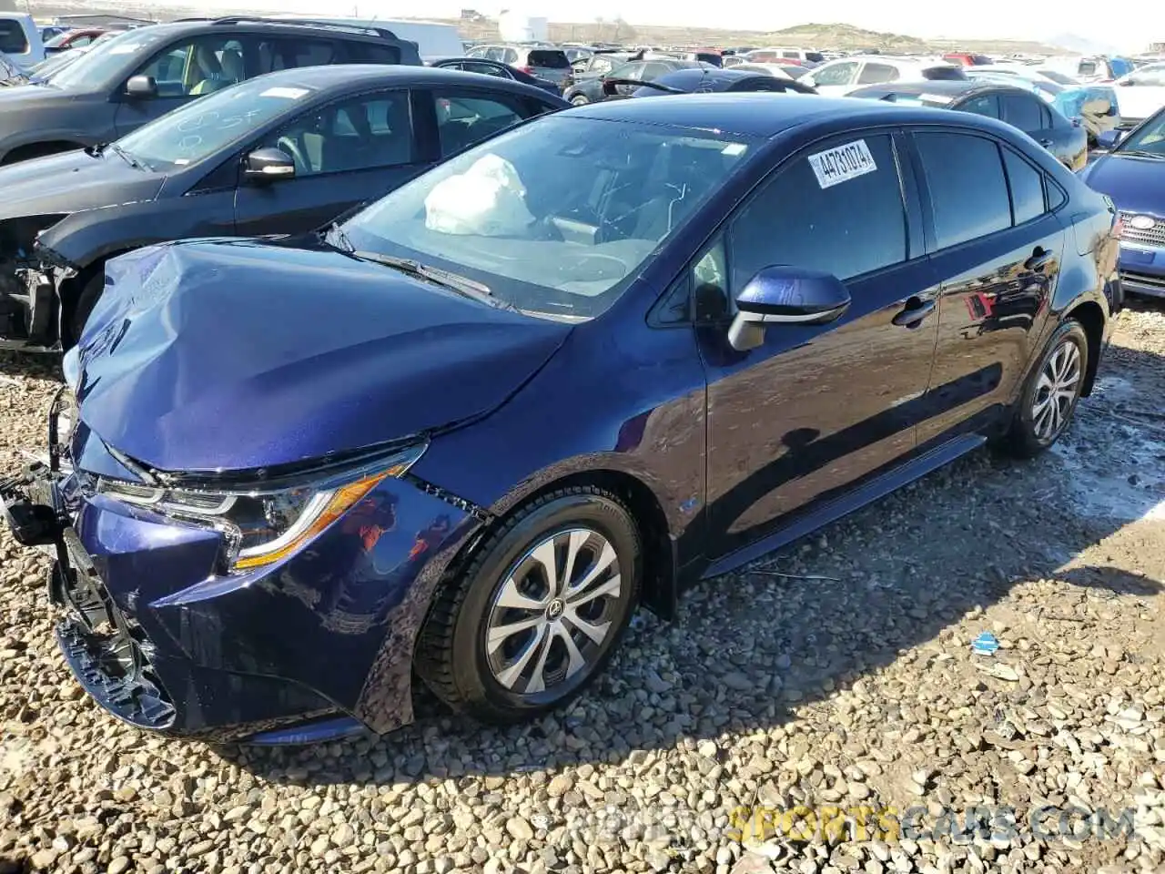 1 Photograph of a damaged car JTDEAMDE6NJ041444 TOYOTA COROLLA 2022