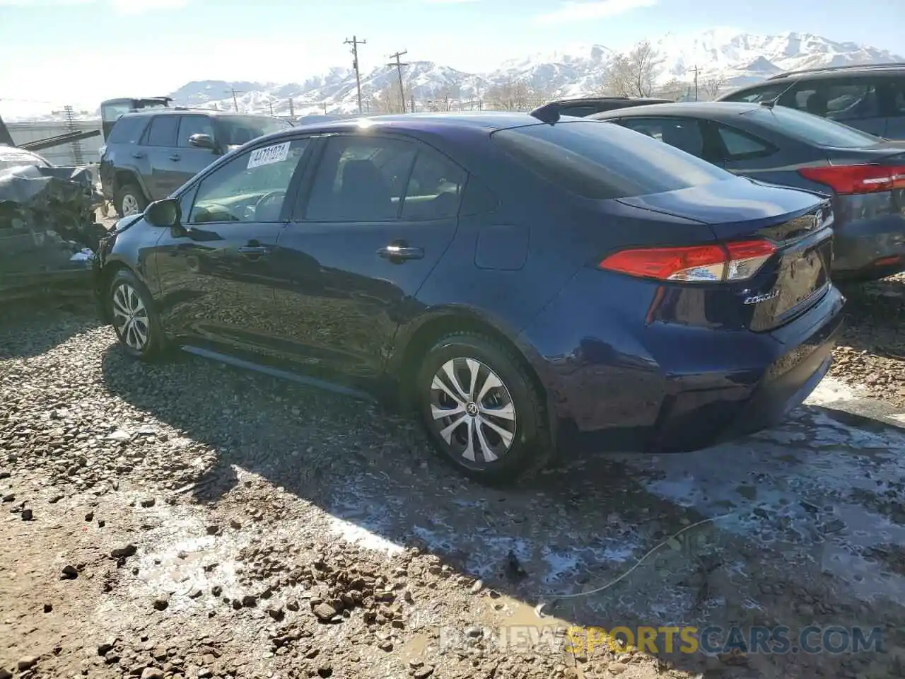 2 Photograph of a damaged car JTDEAMDE6NJ041444 TOYOTA COROLLA 2022