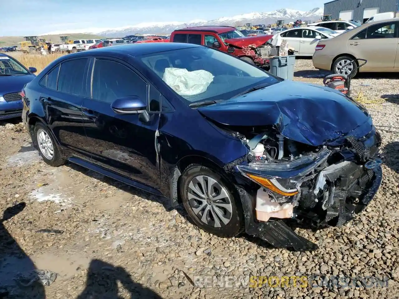 4 Photograph of a damaged car JTDEAMDE6NJ041444 TOYOTA COROLLA 2022