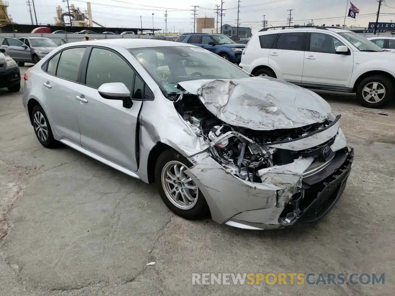 1 Photograph of a damaged car JTDEAMDE6NJ043162 TOYOTA COROLLA 2022