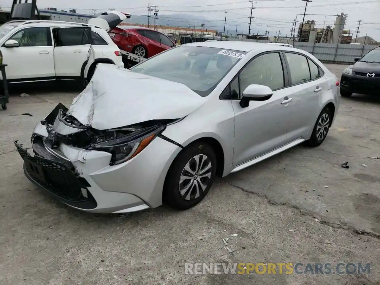 2 Photograph of a damaged car JTDEAMDE6NJ043162 TOYOTA COROLLA 2022