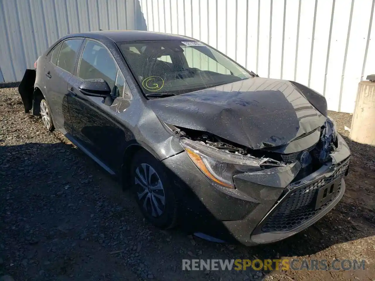 1 Photograph of a damaged car JTDEAMDE6NJ043548 TOYOTA COROLLA 2022