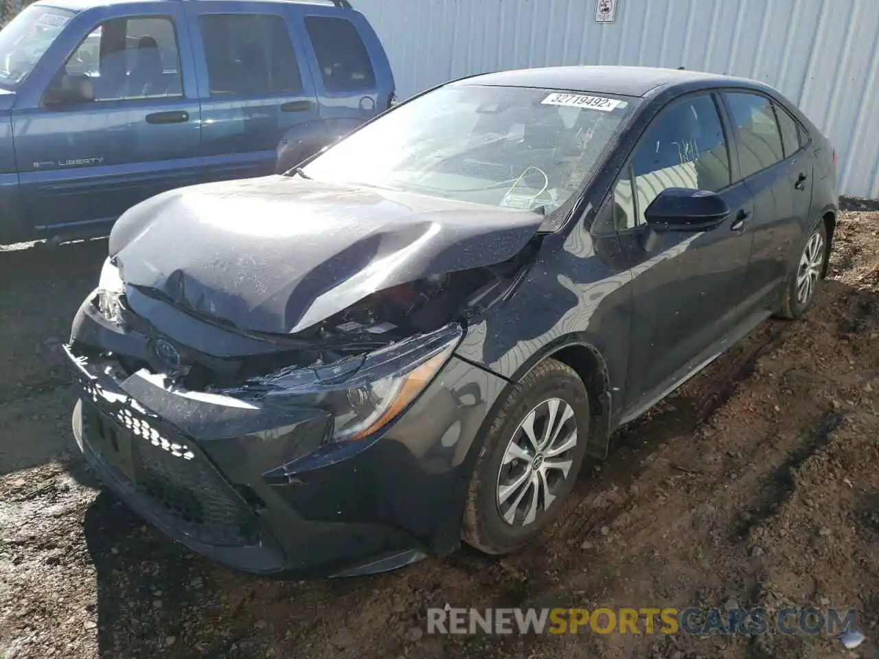 2 Photograph of a damaged car JTDEAMDE6NJ043548 TOYOTA COROLLA 2022