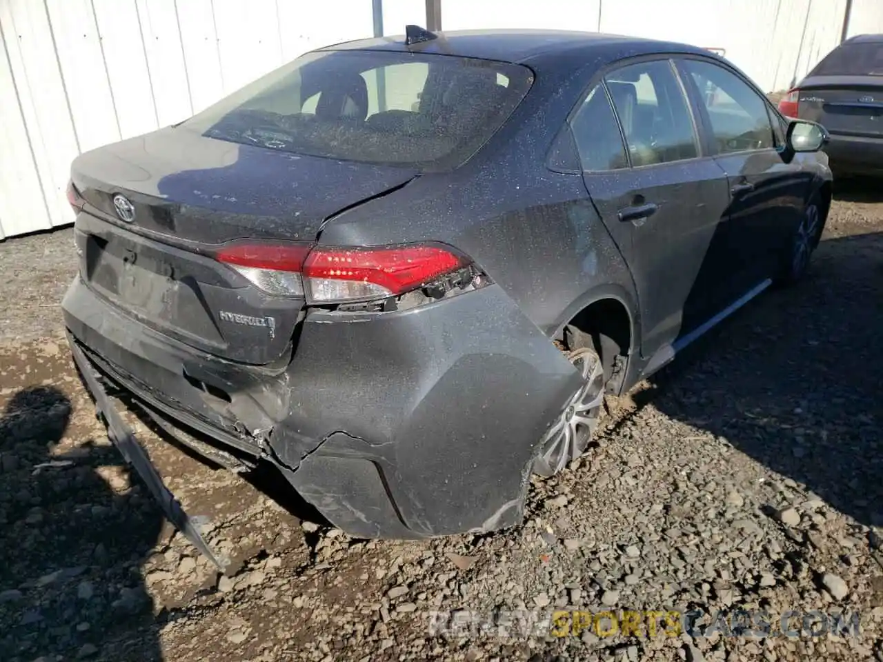 4 Photograph of a damaged car JTDEAMDE6NJ043548 TOYOTA COROLLA 2022