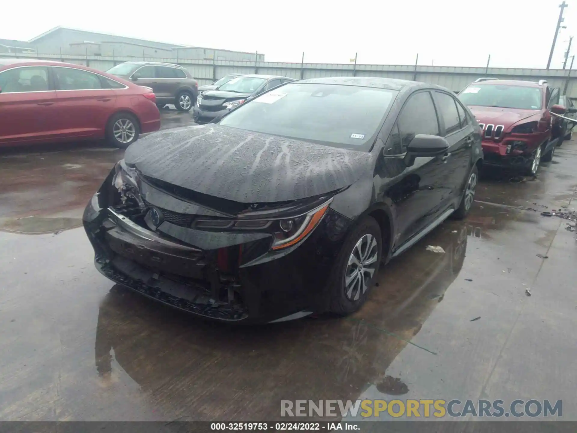 2 Photograph of a damaged car JTDEAMDE6NJ044571 TOYOTA COROLLA 2022