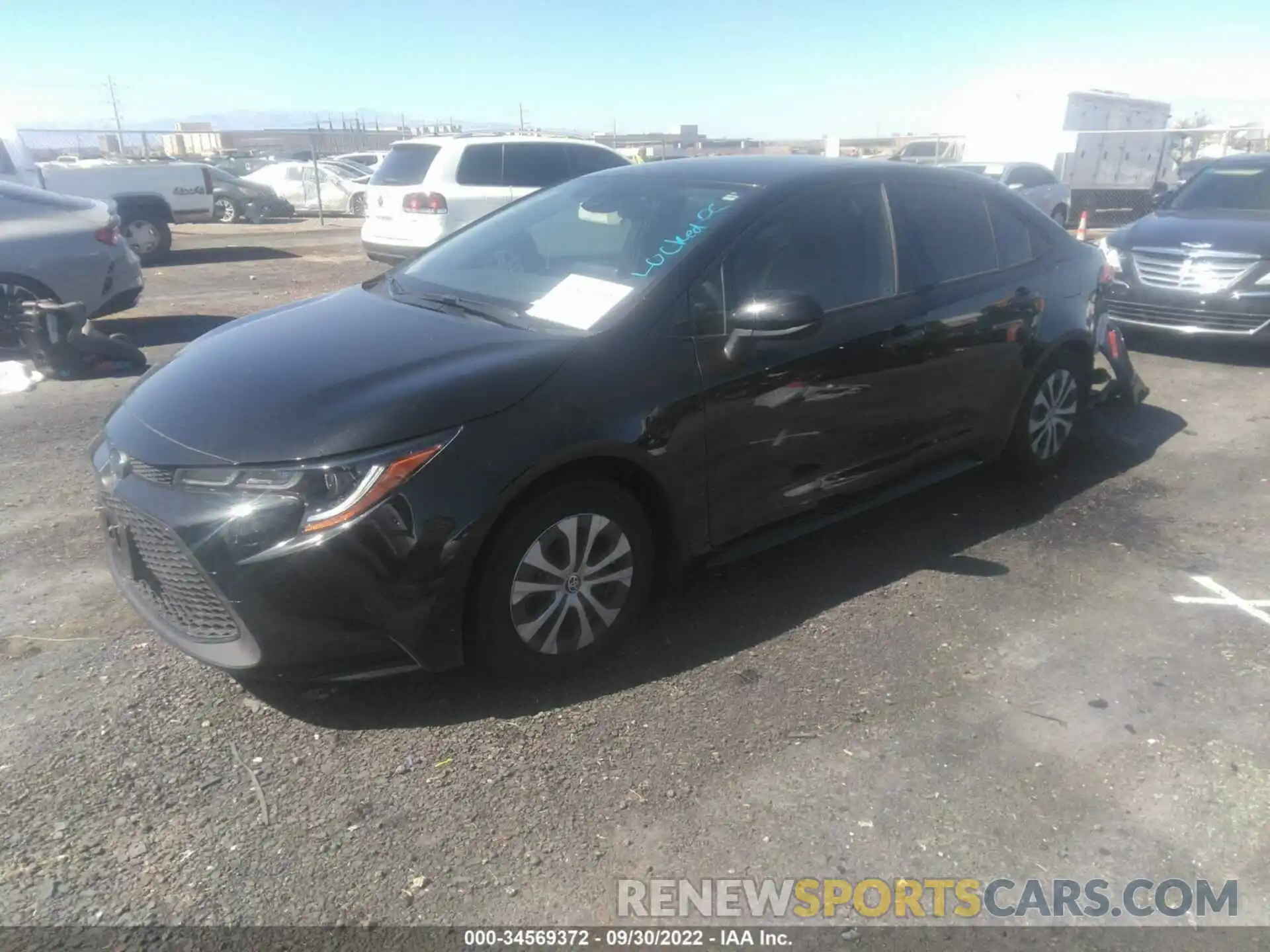 2 Photograph of a damaged car JTDEAMDE6NJ046286 TOYOTA COROLLA 2022