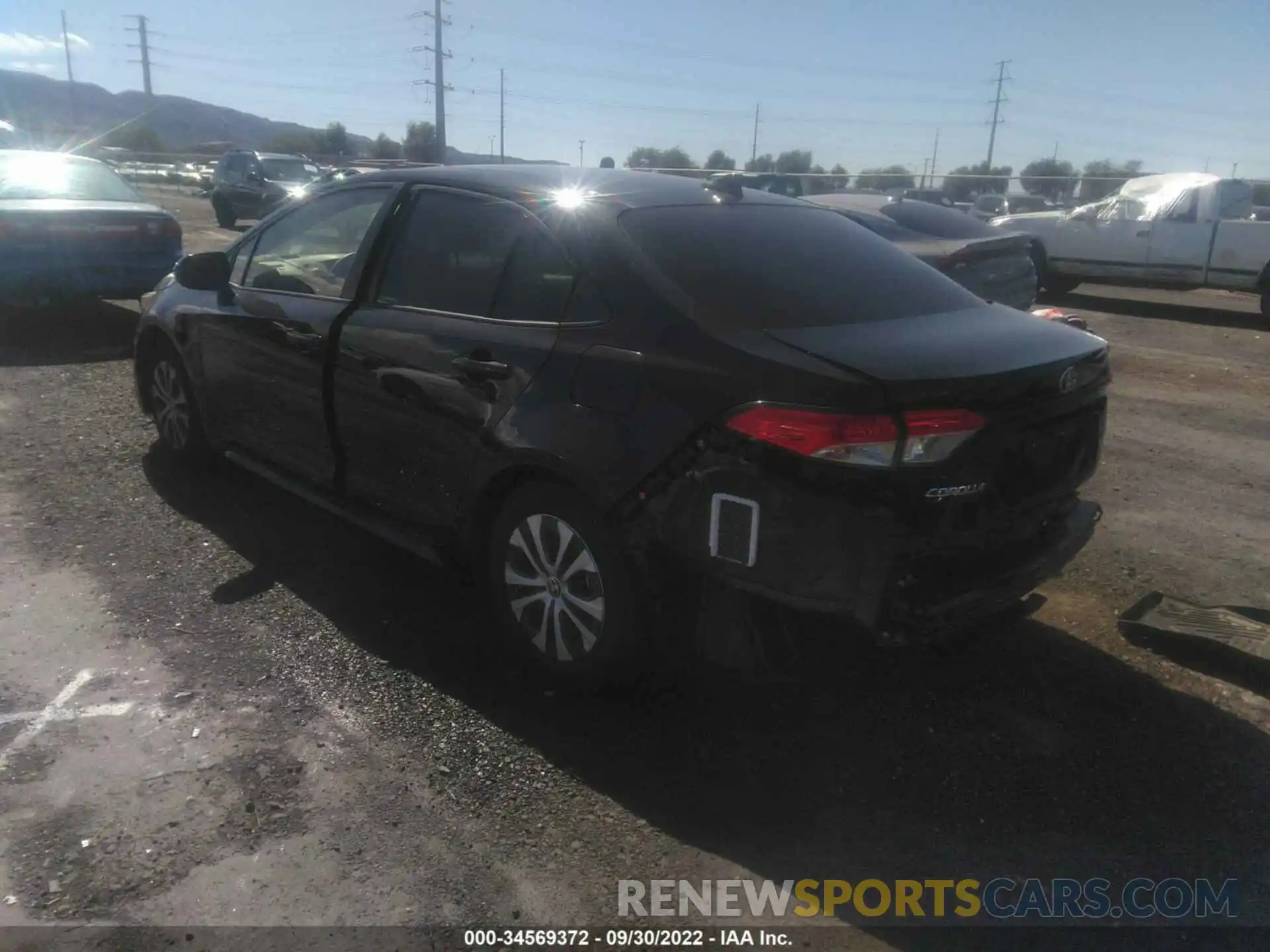 3 Photograph of a damaged car JTDEAMDE6NJ046286 TOYOTA COROLLA 2022