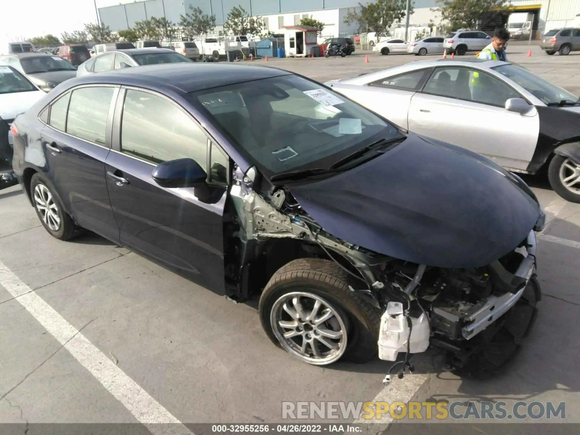 1 Photograph of a damaged car JTDEAMDE6NJ047390 TOYOTA COROLLA 2022