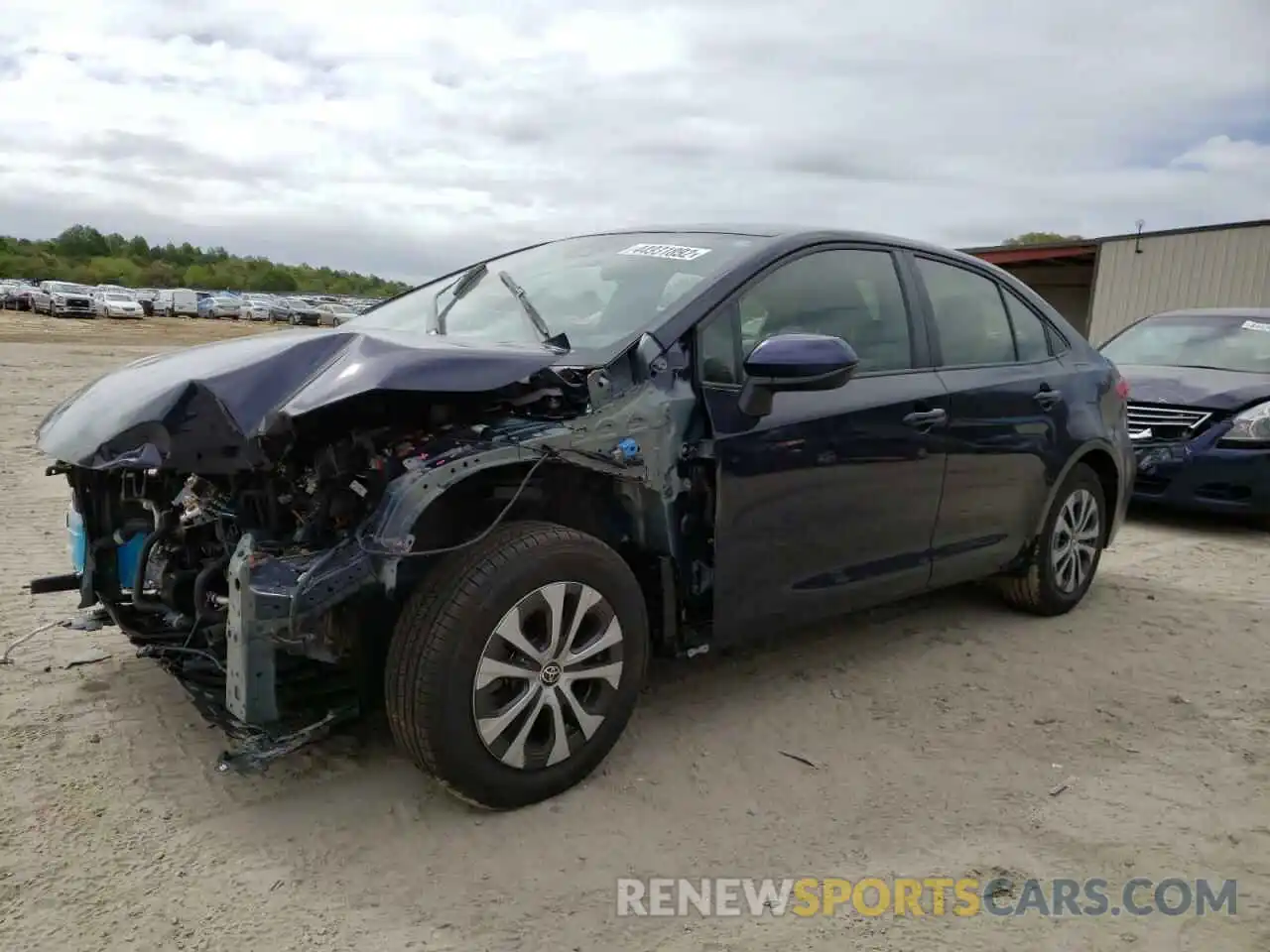 2 Photograph of a damaged car JTDEAMDE6NJ048183 TOYOTA COROLLA 2022