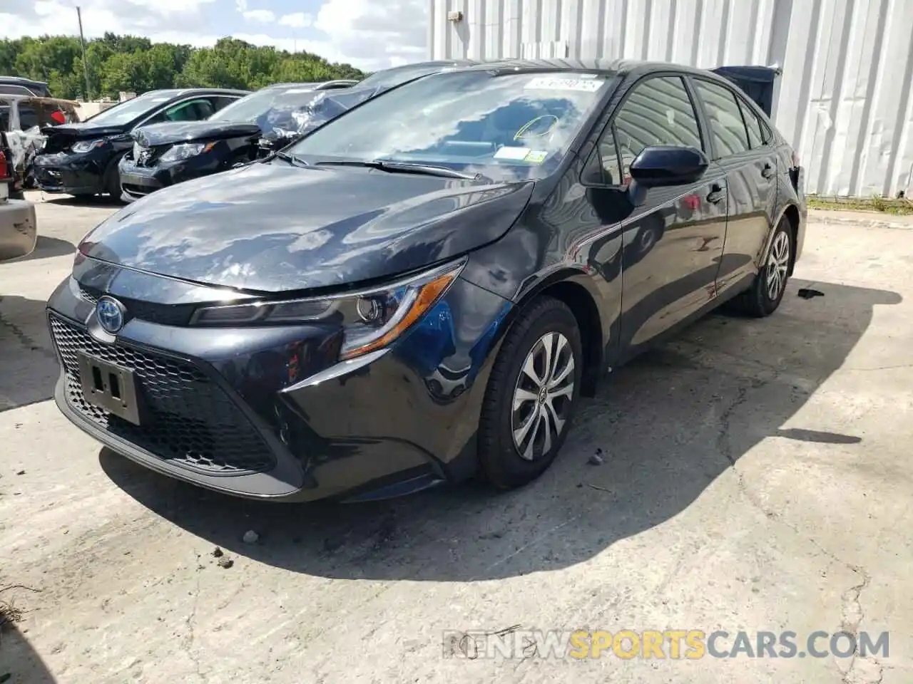 2 Photograph of a damaged car JTDEAMDE6NJ048247 TOYOTA COROLLA 2022