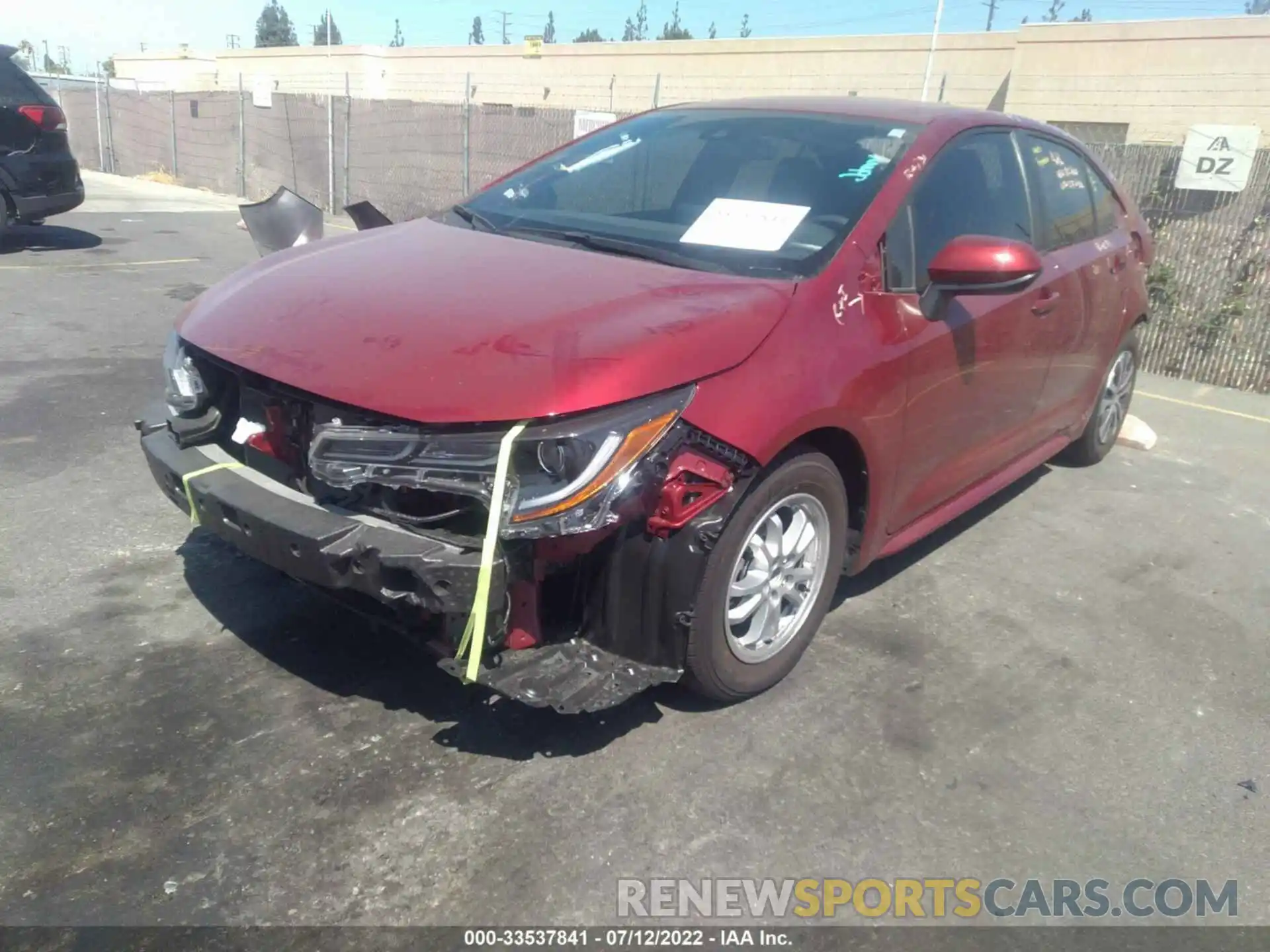 2 Photograph of a damaged car JTDEAMDE6NJ052640 TOYOTA COROLLA 2022