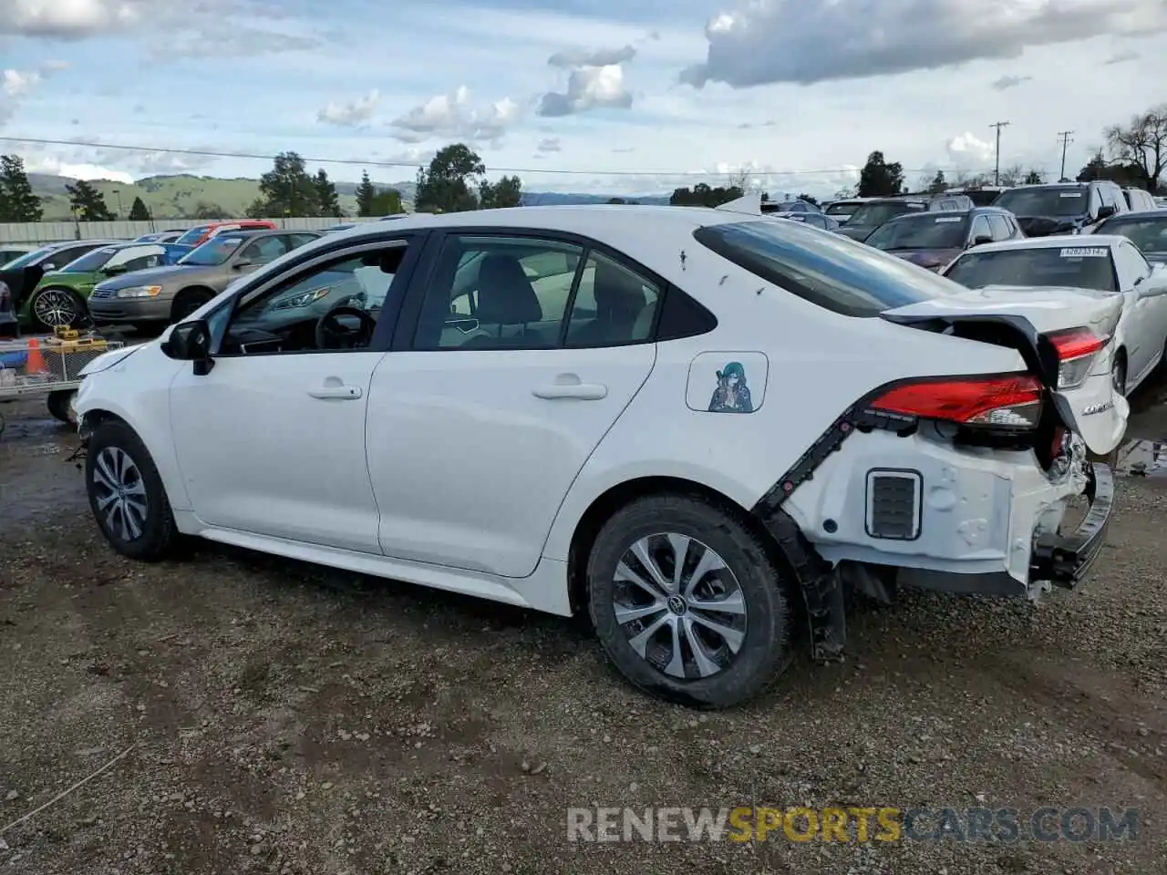 2 Photograph of a damaged car JTDEAMDE7N3008277 TOYOTA COROLLA 2022