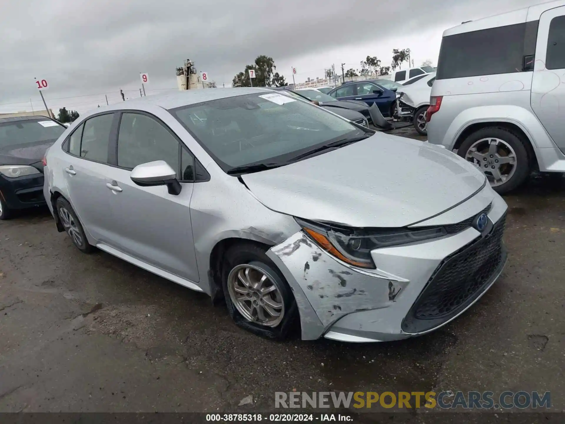 1 Photograph of a damaged car JTDEAMDE7N3011650 TOYOTA COROLLA 2022