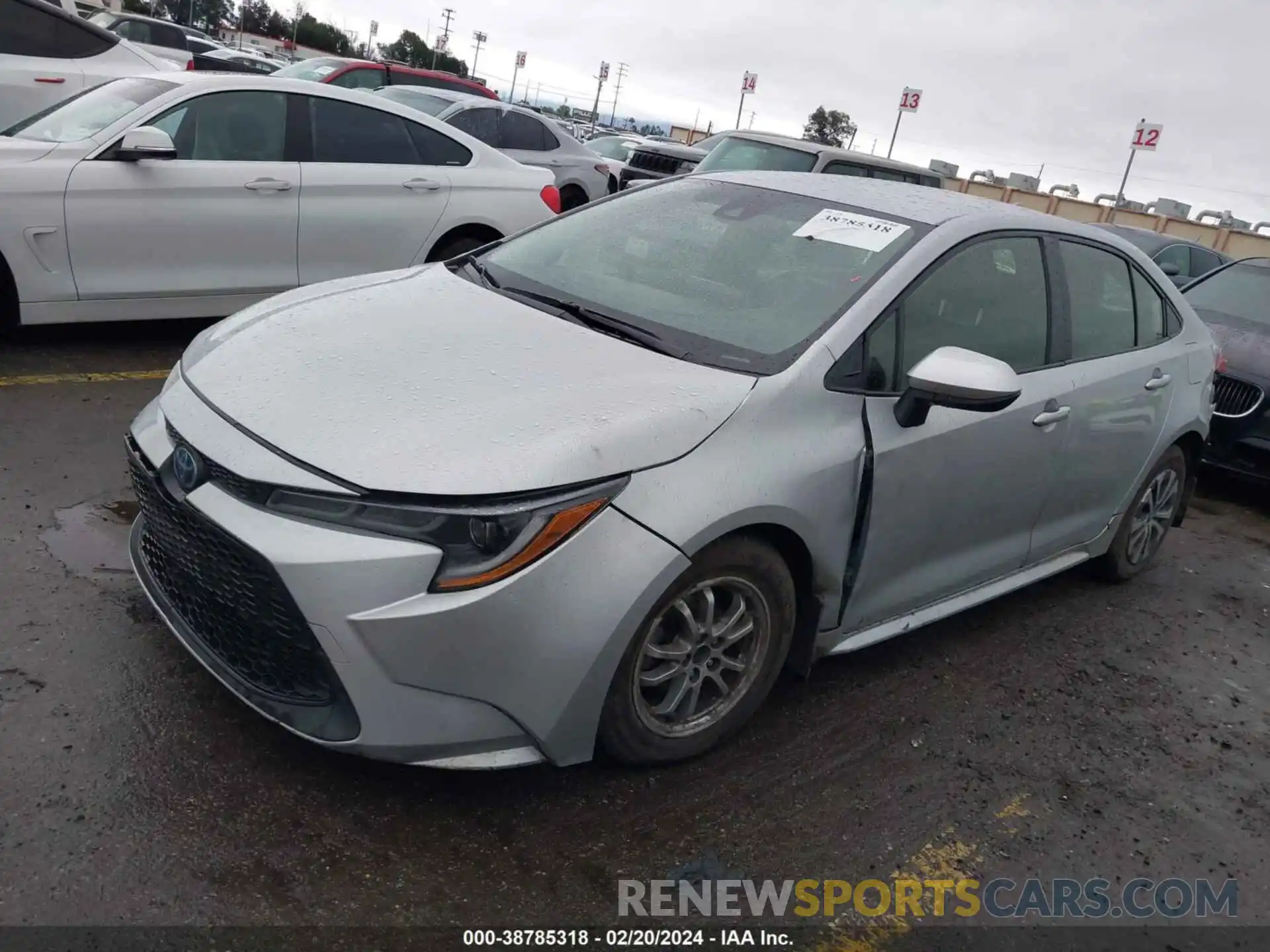 2 Photograph of a damaged car JTDEAMDE7N3011650 TOYOTA COROLLA 2022