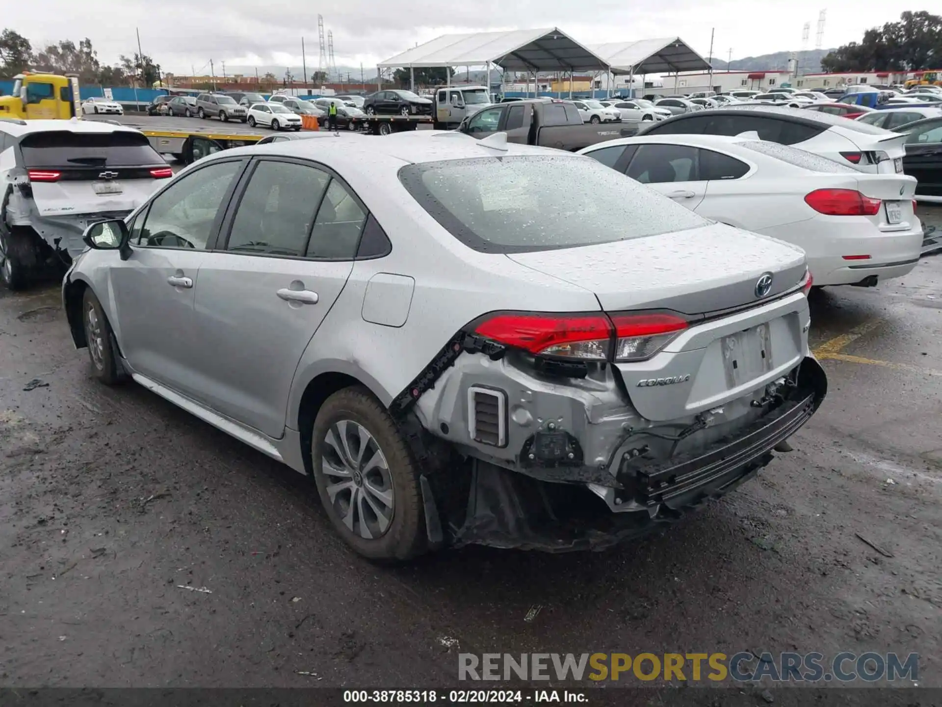 3 Photograph of a damaged car JTDEAMDE7N3011650 TOYOTA COROLLA 2022