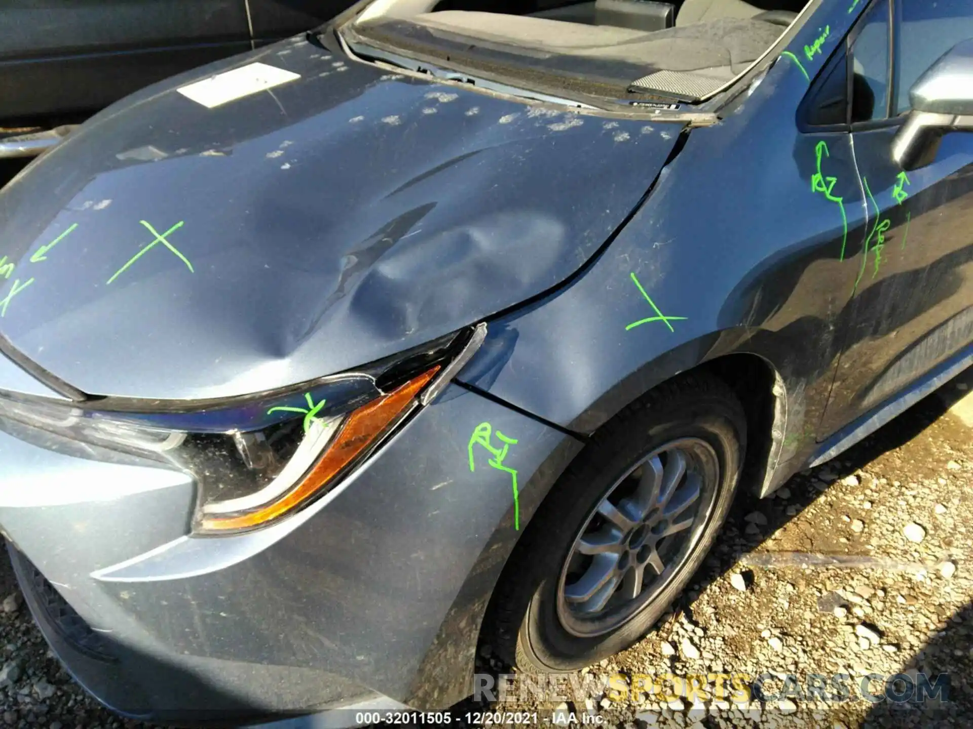 6 Photograph of a damaged car JTDEAMDE7NJ037581 TOYOTA COROLLA 2022