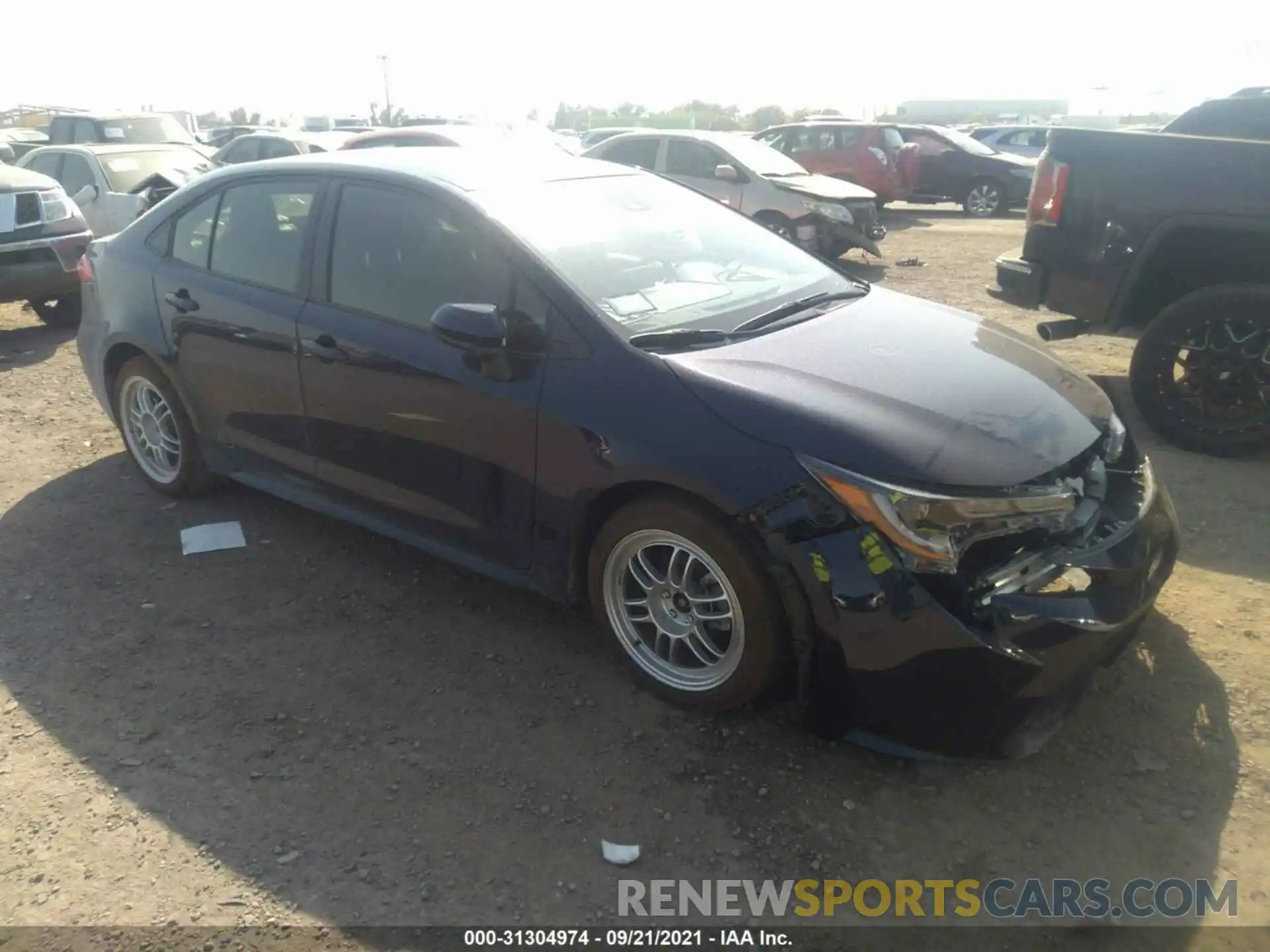 1 Photograph of a damaged car JTDEAMDE7NJ039220 TOYOTA COROLLA 2022