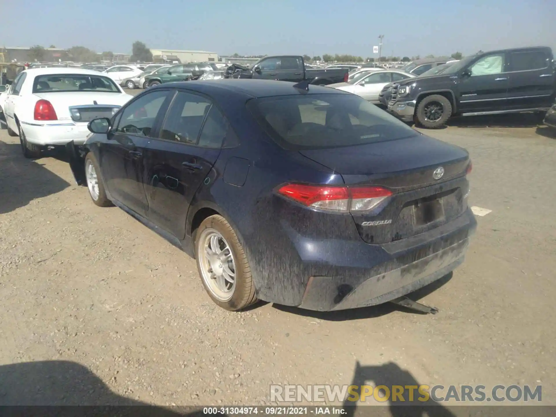 3 Photograph of a damaged car JTDEAMDE7NJ039220 TOYOTA COROLLA 2022